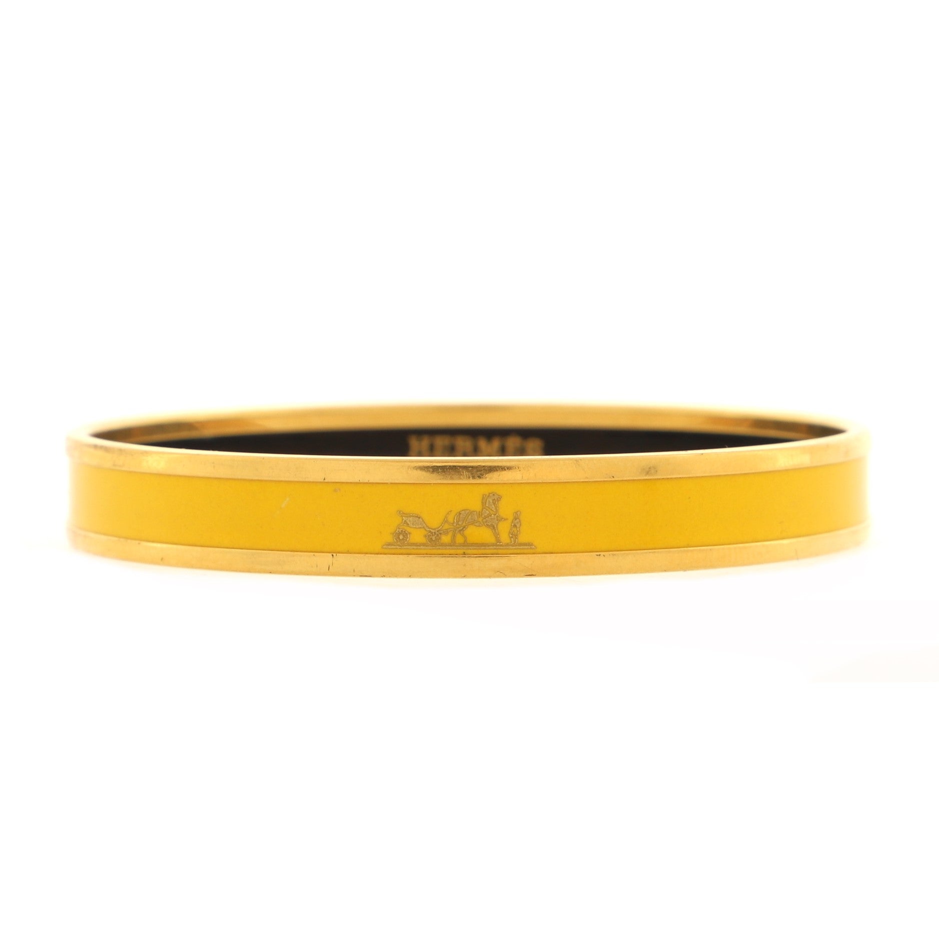 Caleche Bangle Bracelet Enamel Narrow