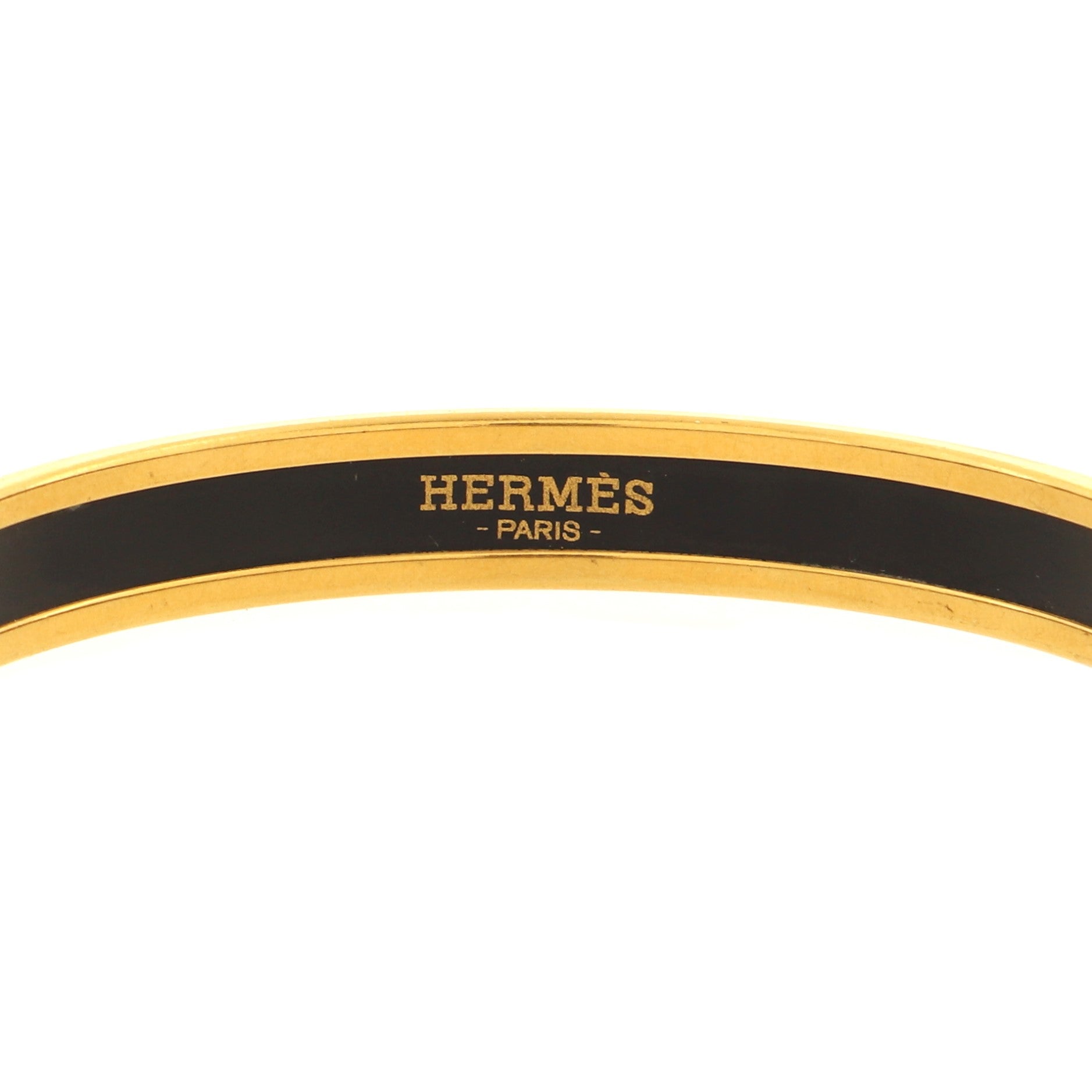 Caleche Bangle Bracelet Enamel Narrow