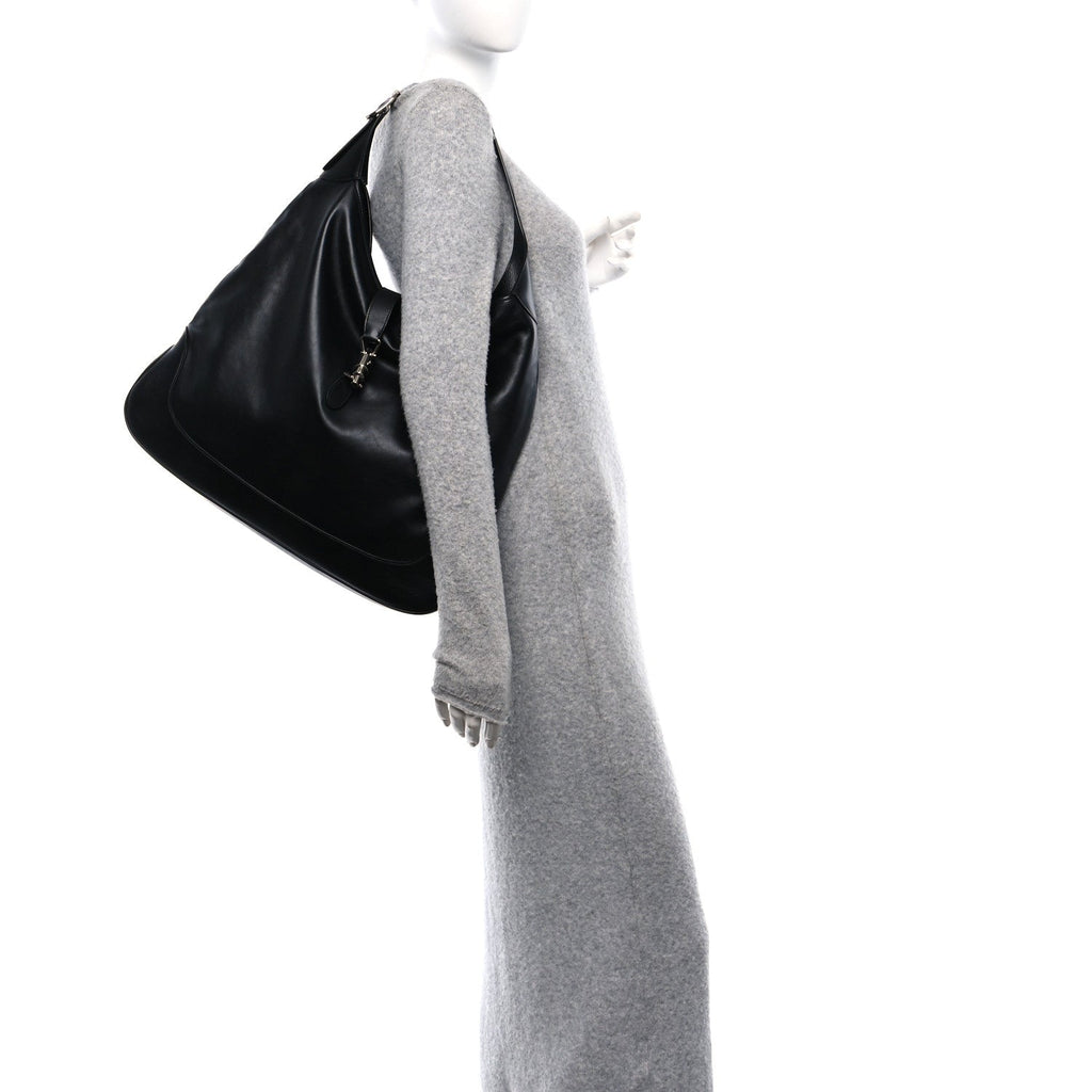 Calfskin Large Jackie 1961 Shoulder Bag Black