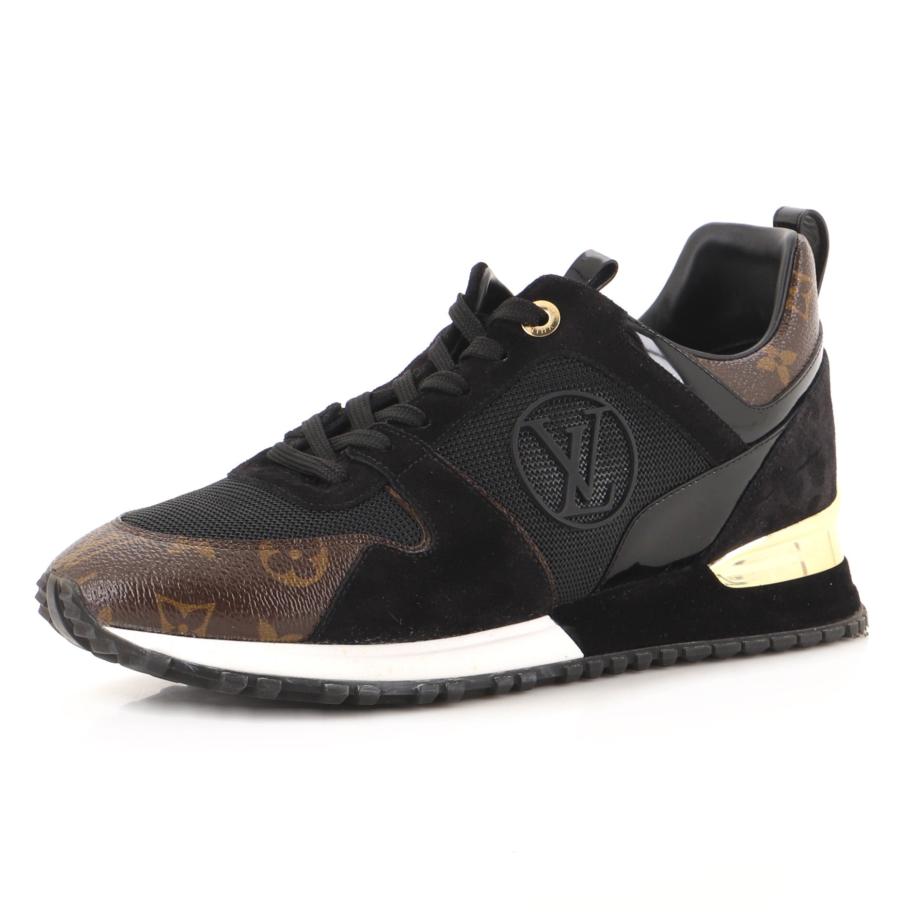 Women's Run Away Sneakers Mesh with Monogram Canvas and Suede
