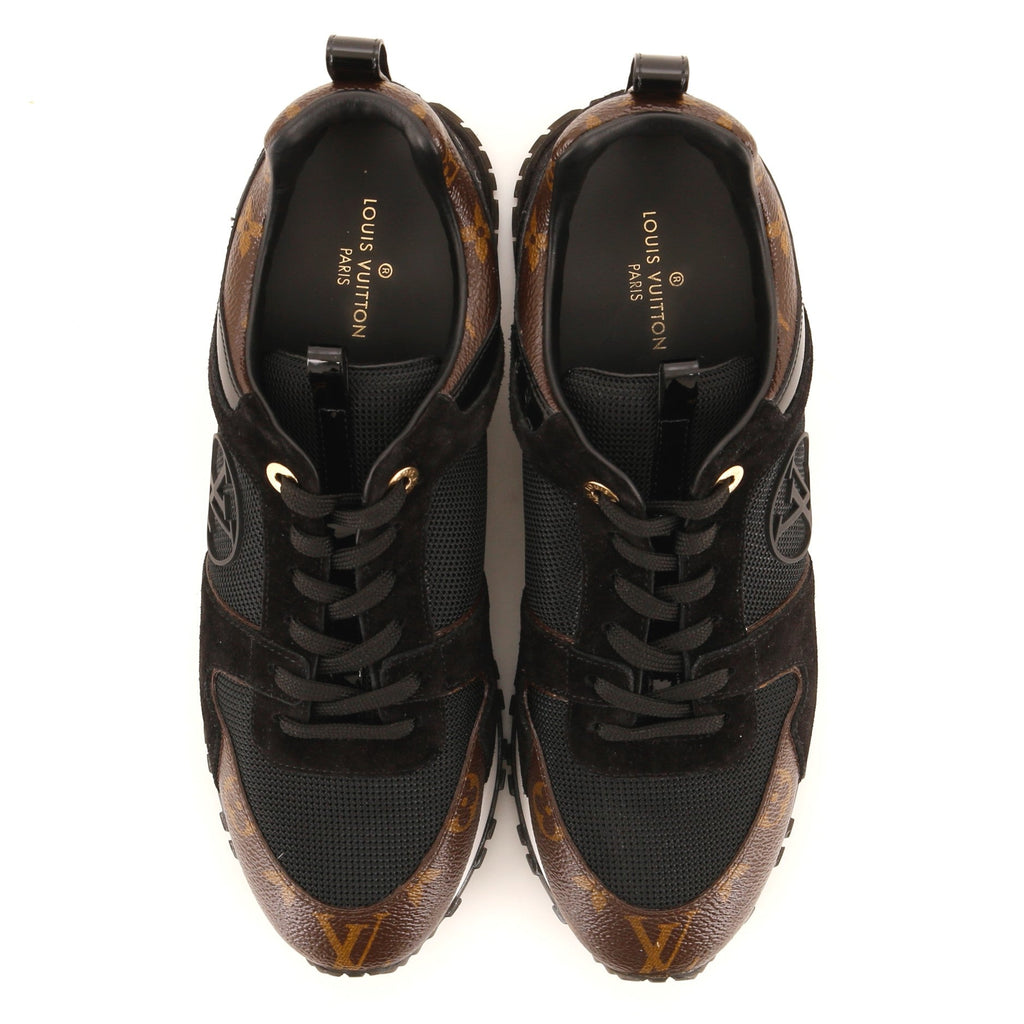 Women's Run Away Sneakers Mesh with Monogram Canvas and Suede
