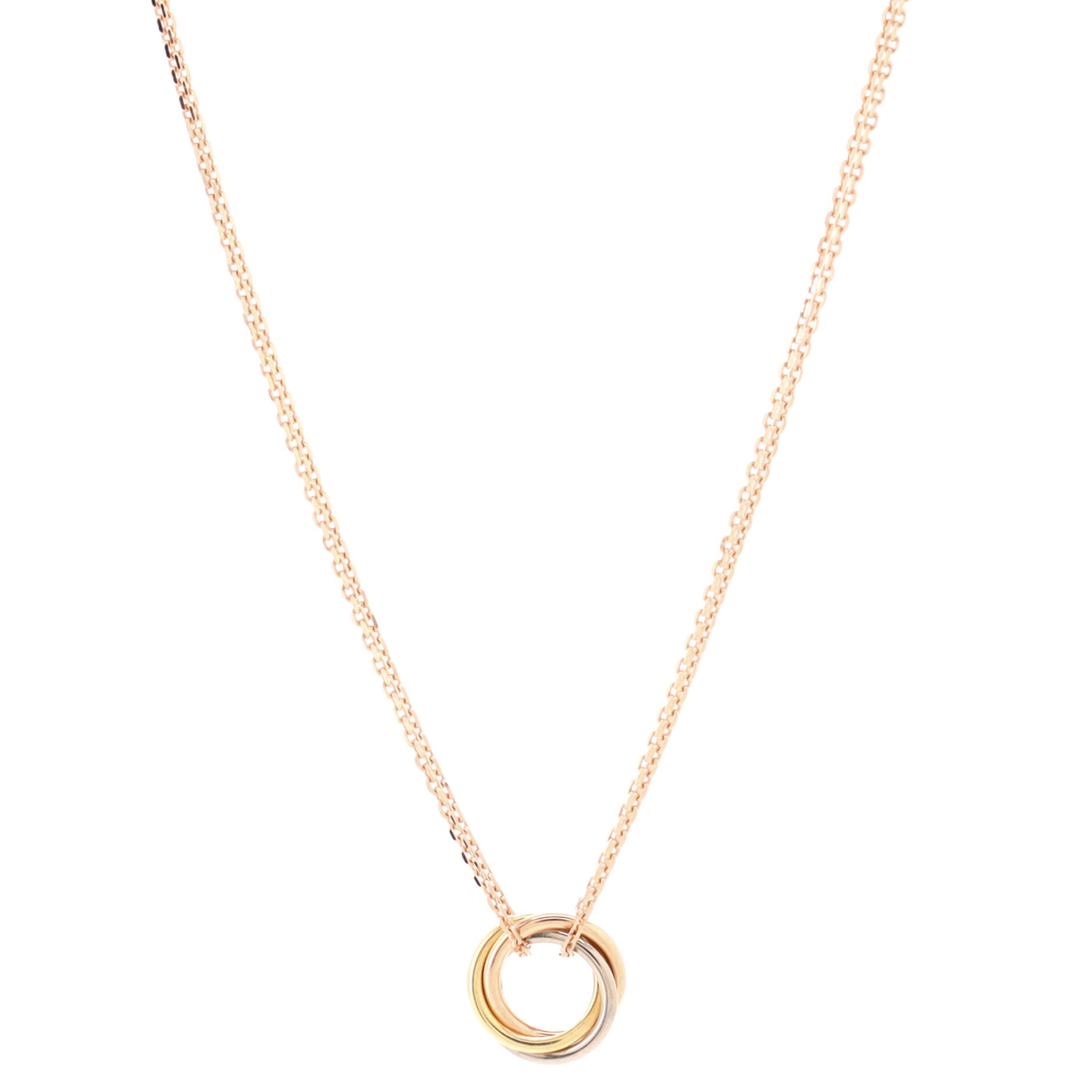 Trinity Choker Necklace 18K Tricolor Gold
