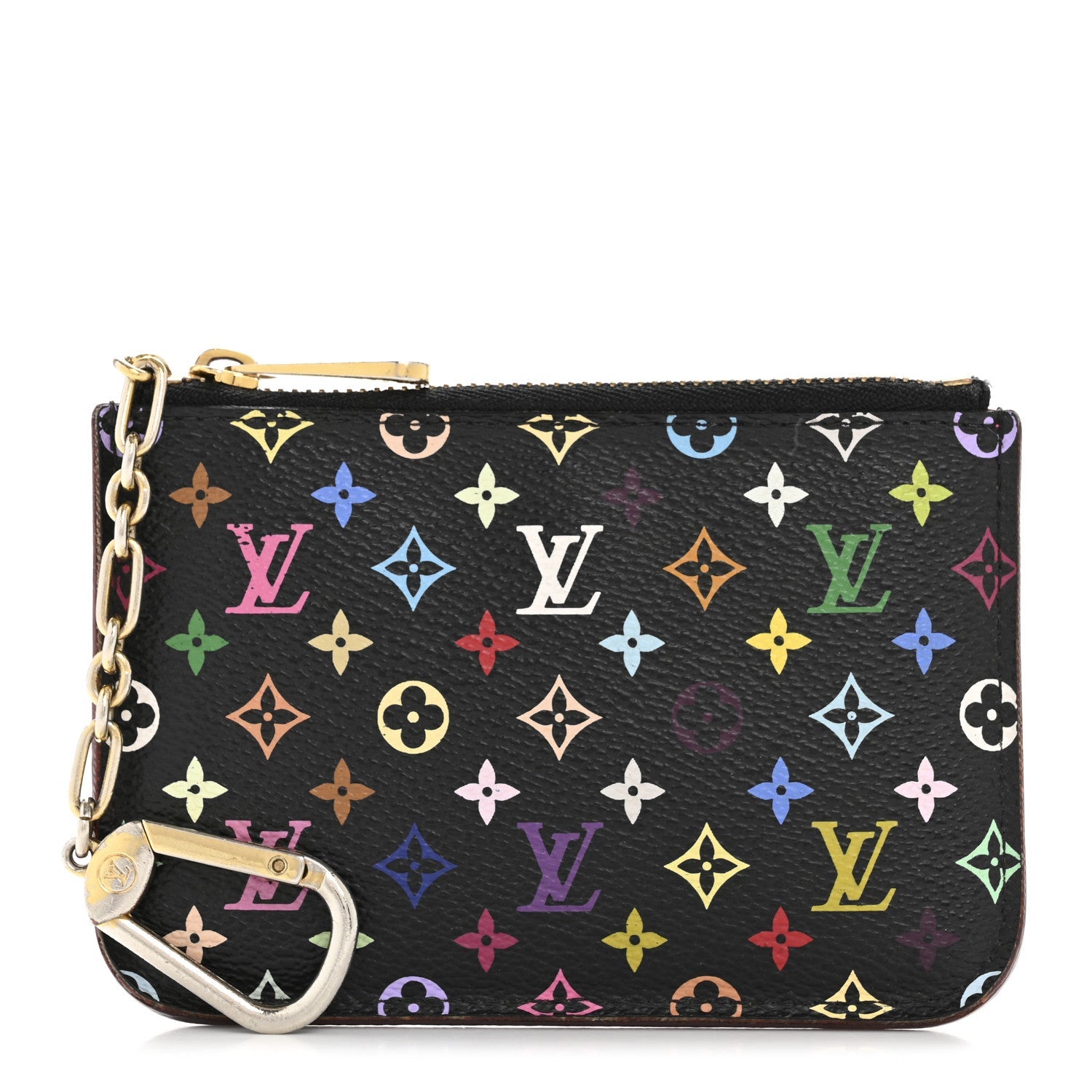 Monogram Multicolor Key Pouch Black Grenade