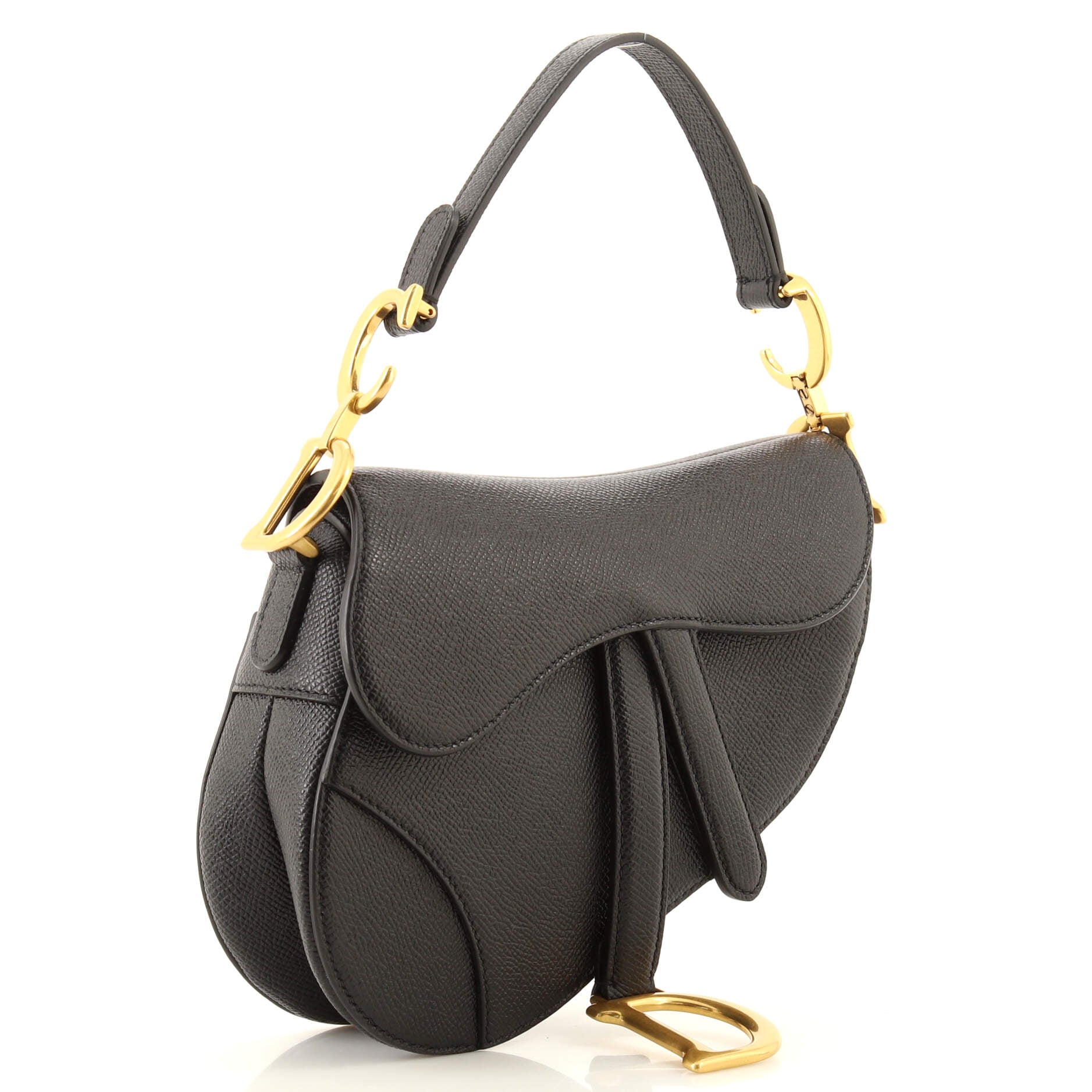 Saddle Handbag Leather Mini