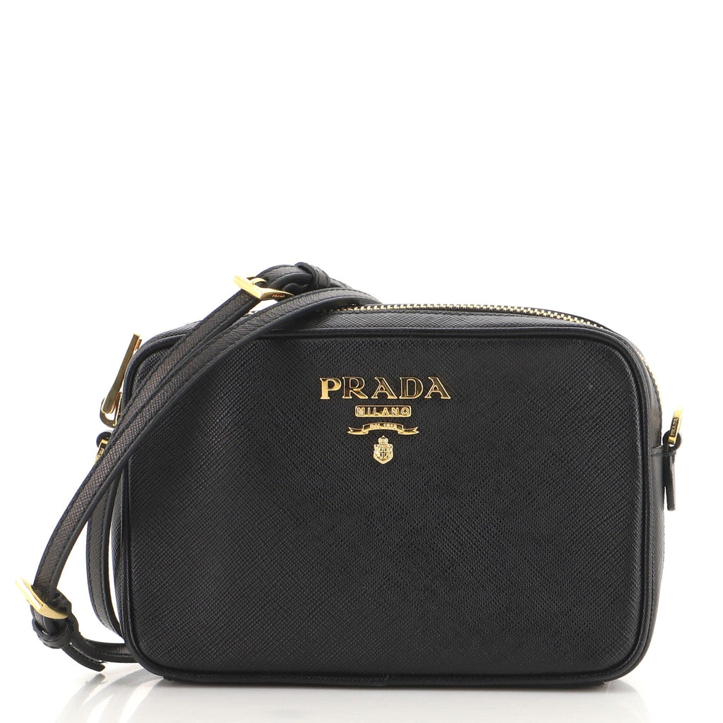 Zip Crossbody Bag Saffiano Leather Mini
