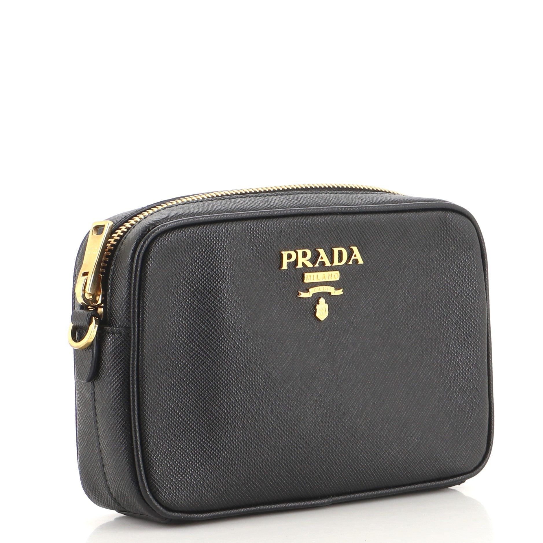Zip Crossbody Bag Saffiano Leather Mini