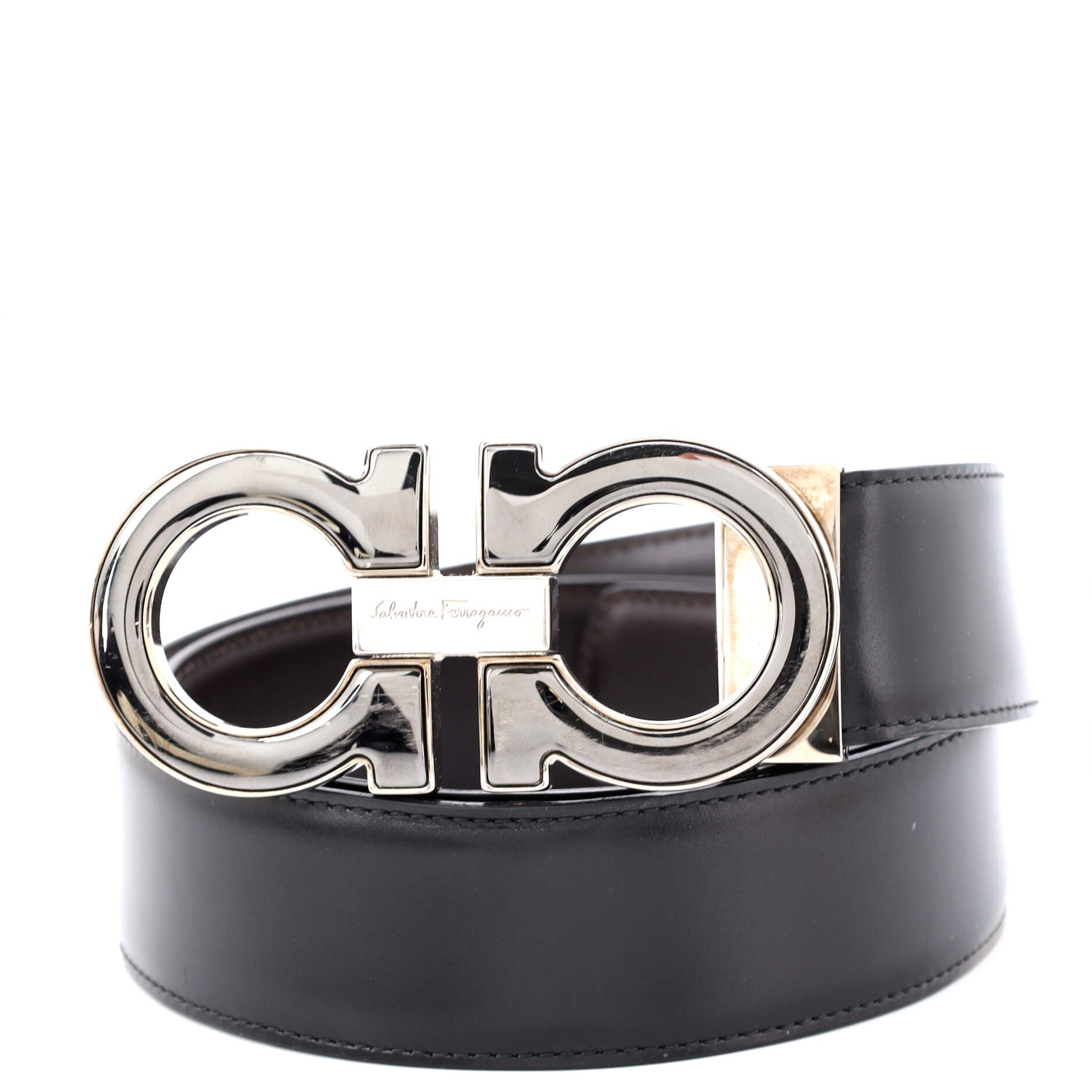 Gancini Belt Leather Medium 90