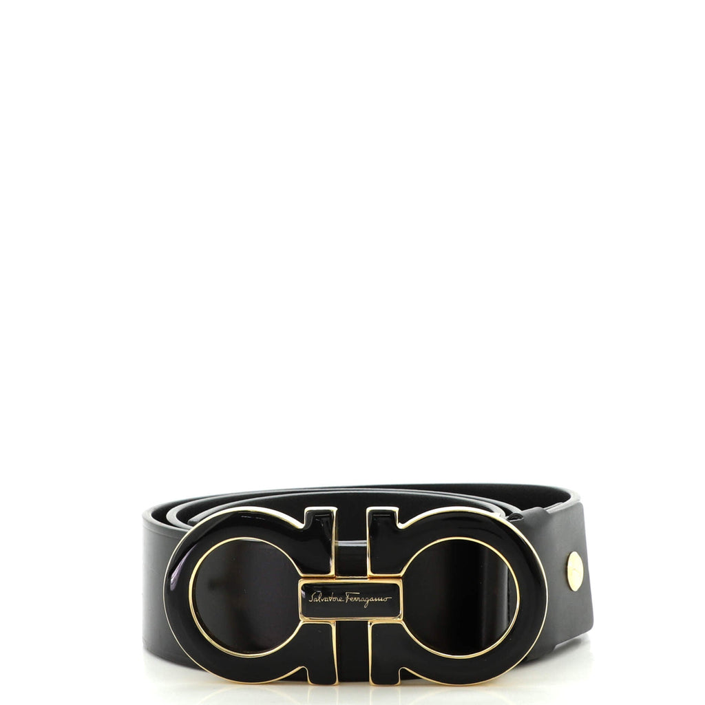 Gancini Belt Leather Wide 95