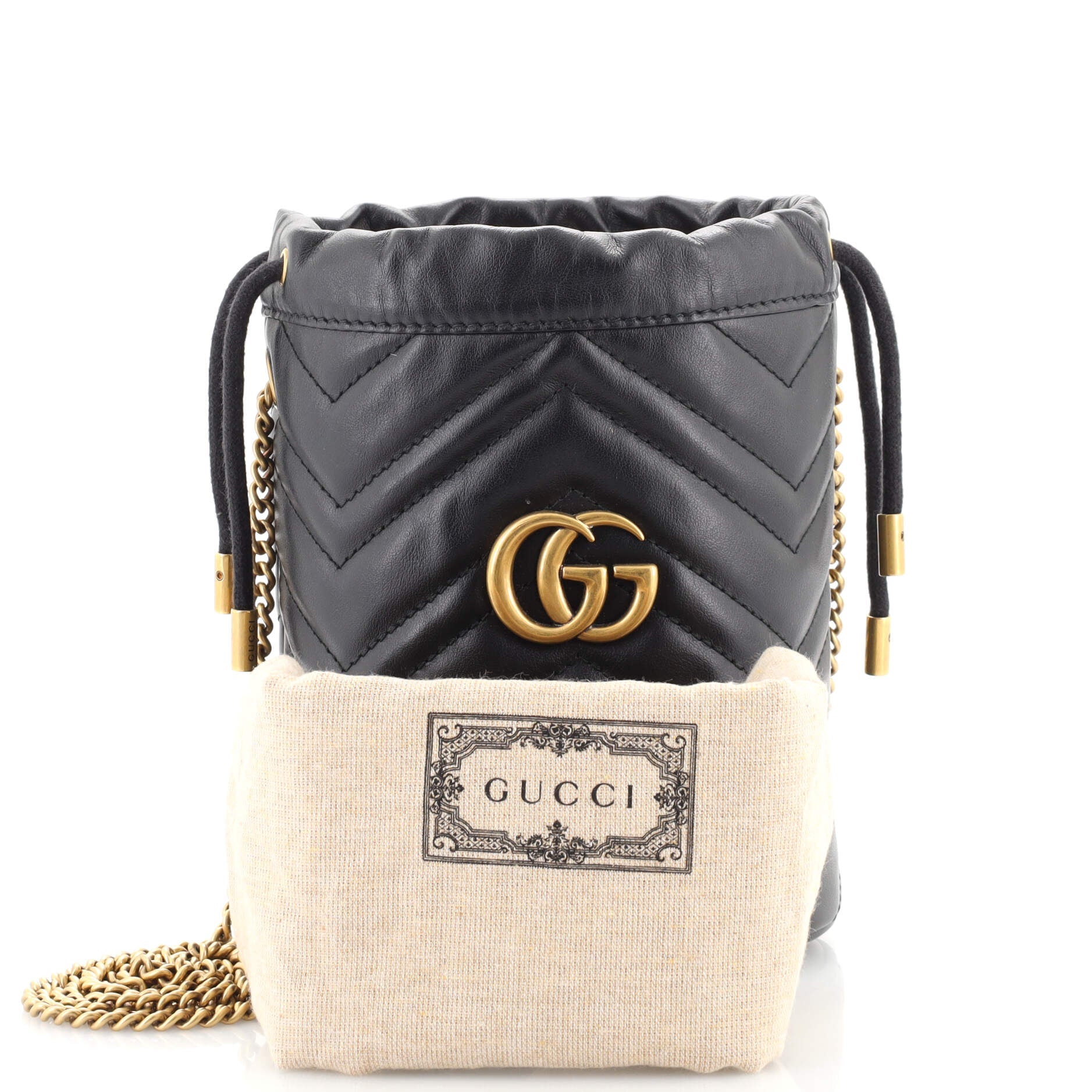 GG Marmont Bucket Bag Matelasse Leather Mini