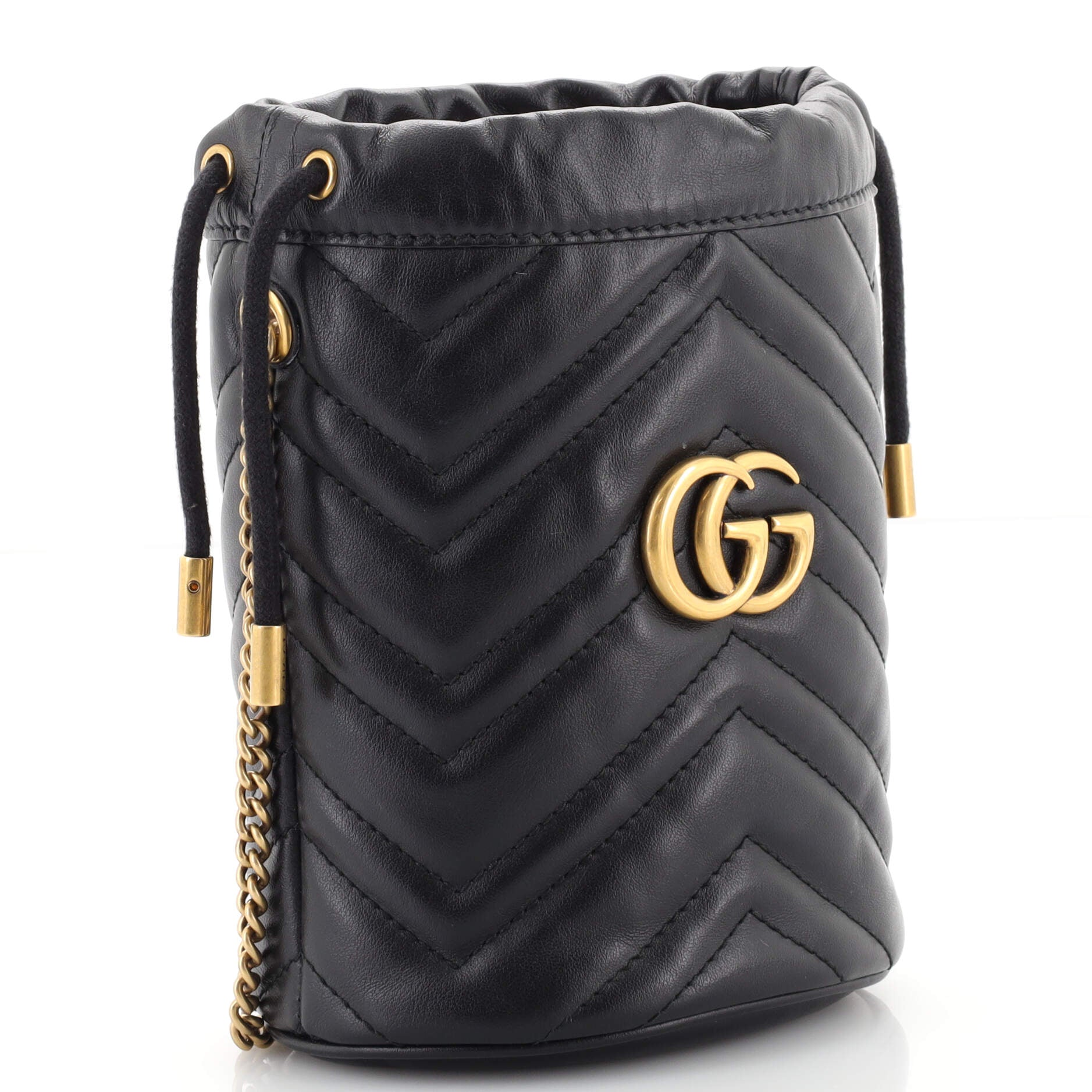 GG Marmont Bucket Bag Matelasse Leather Mini