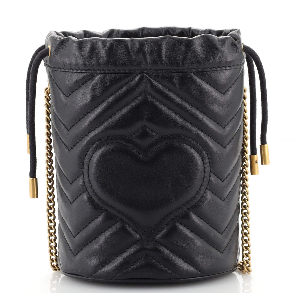 GG Marmont Bucket Bag Matelasse Leather Mini