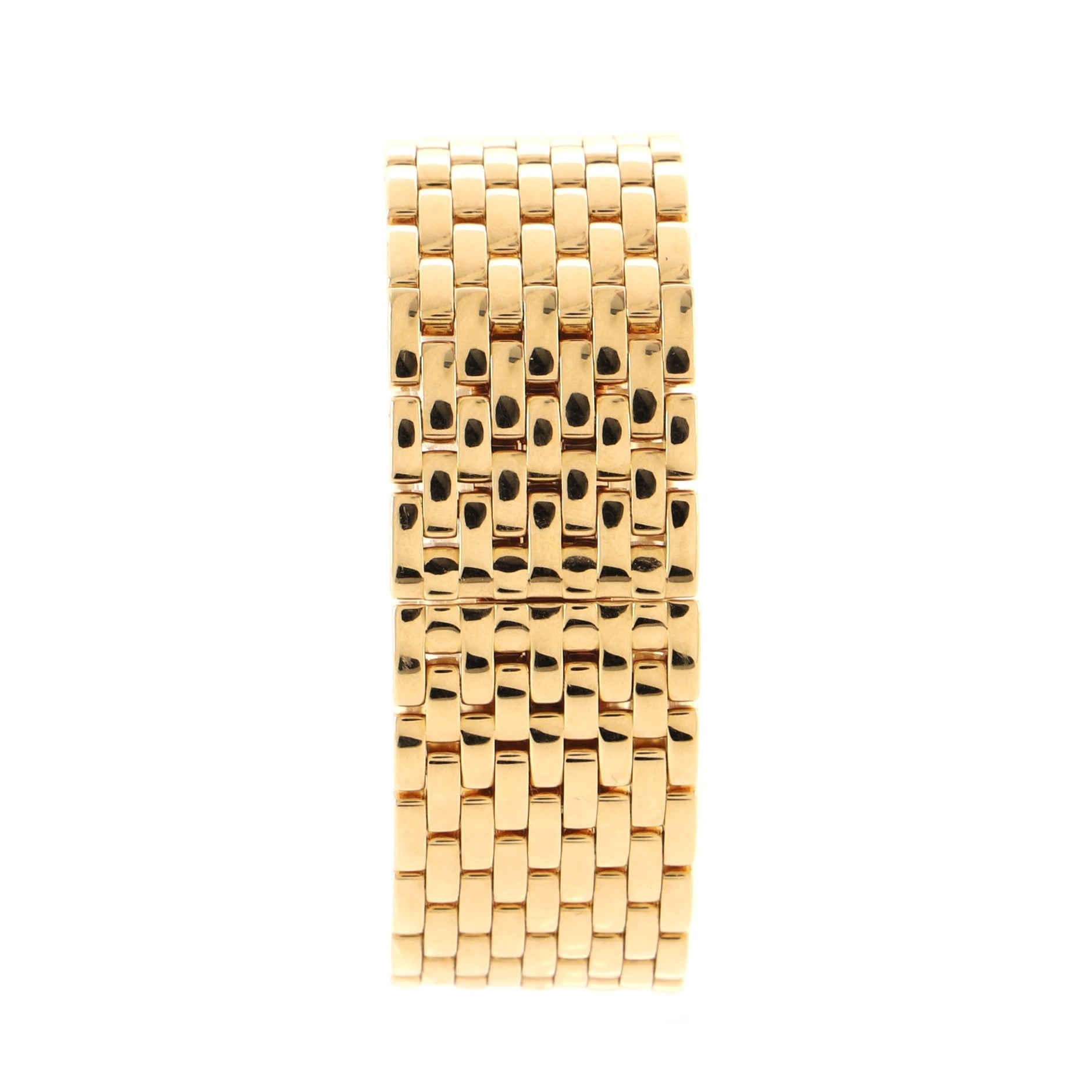 Panthere Ruban Quartz Watch Yellow Gold with Diamond Markers 21