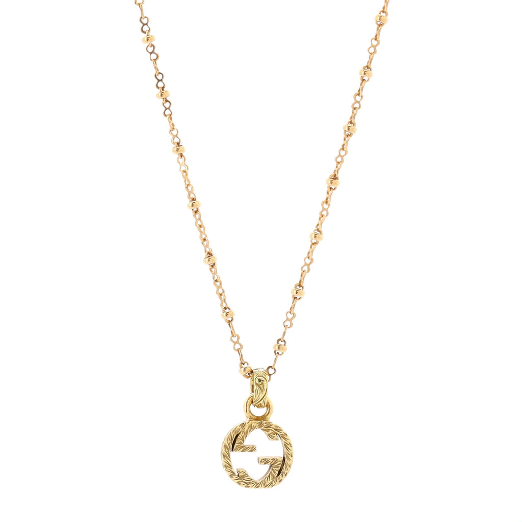 GG Running Pendant Necklace 18K Yellow Gold