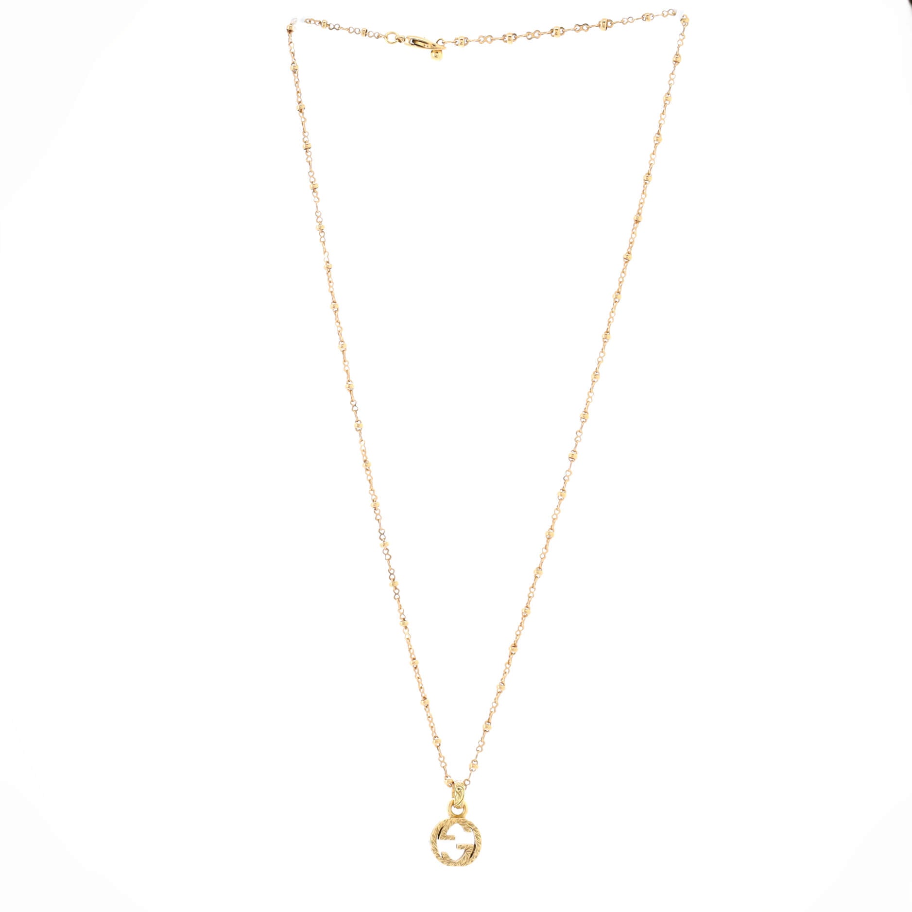 GG Running Pendant Necklace 18K Yellow Gold