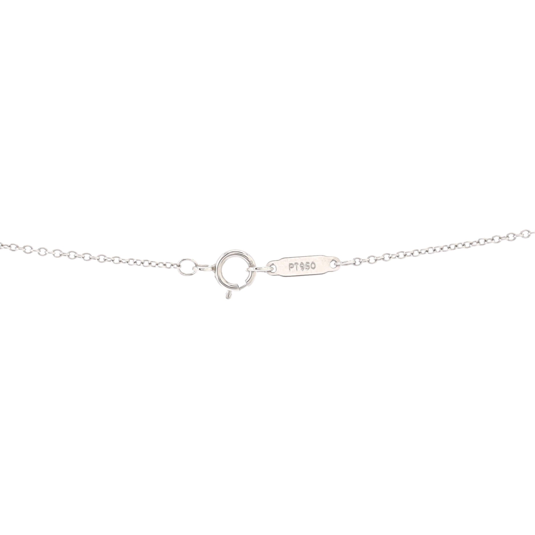 Infinity Pendant Necklace Platinum with Diamonds