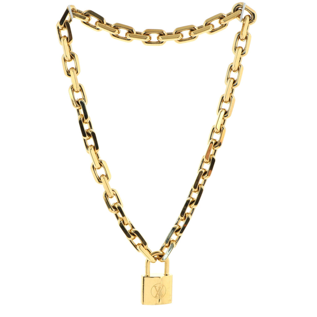 LV Edge Cadenas Pendant Necklace Metal