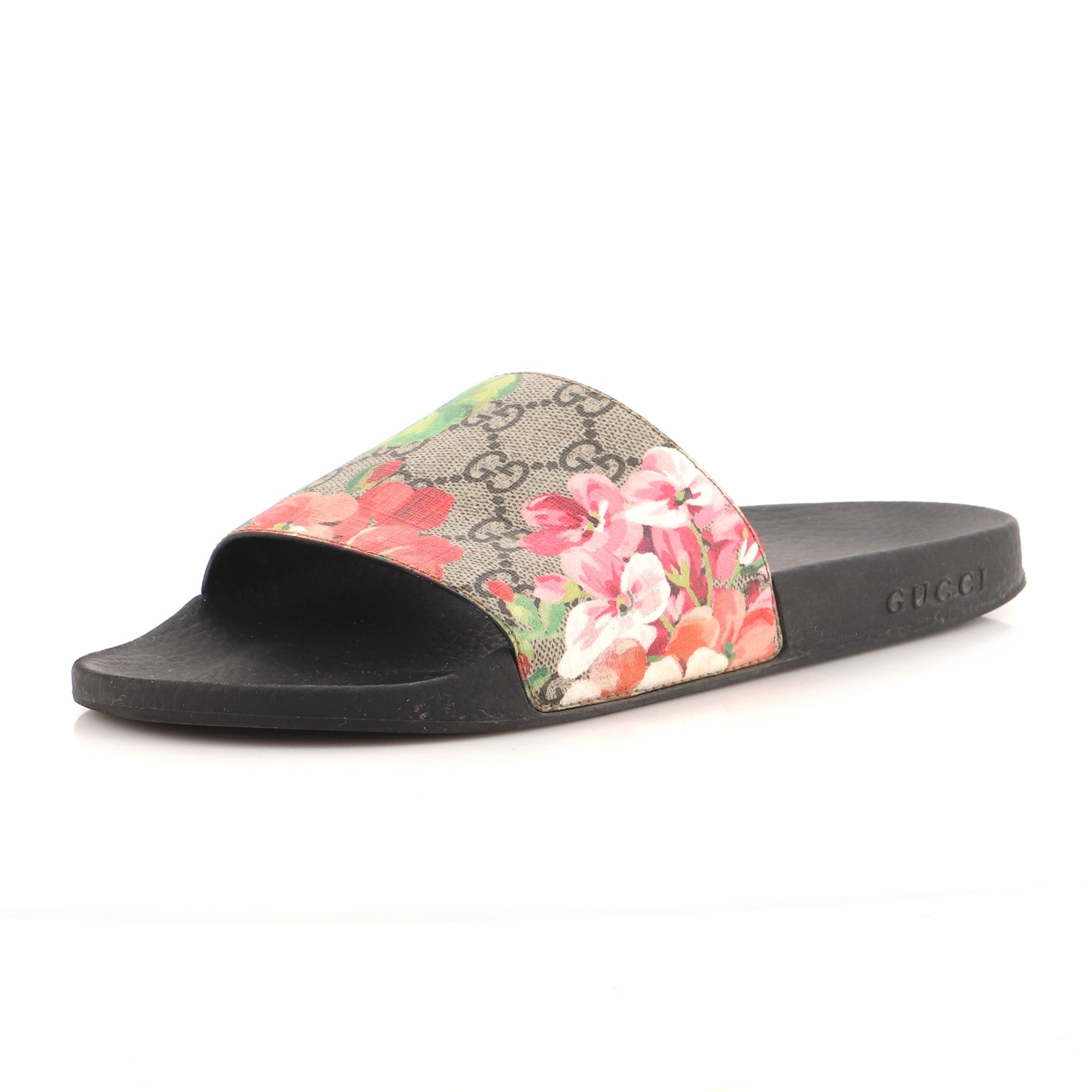 Slide Sandals Printed GG Coated Canvas