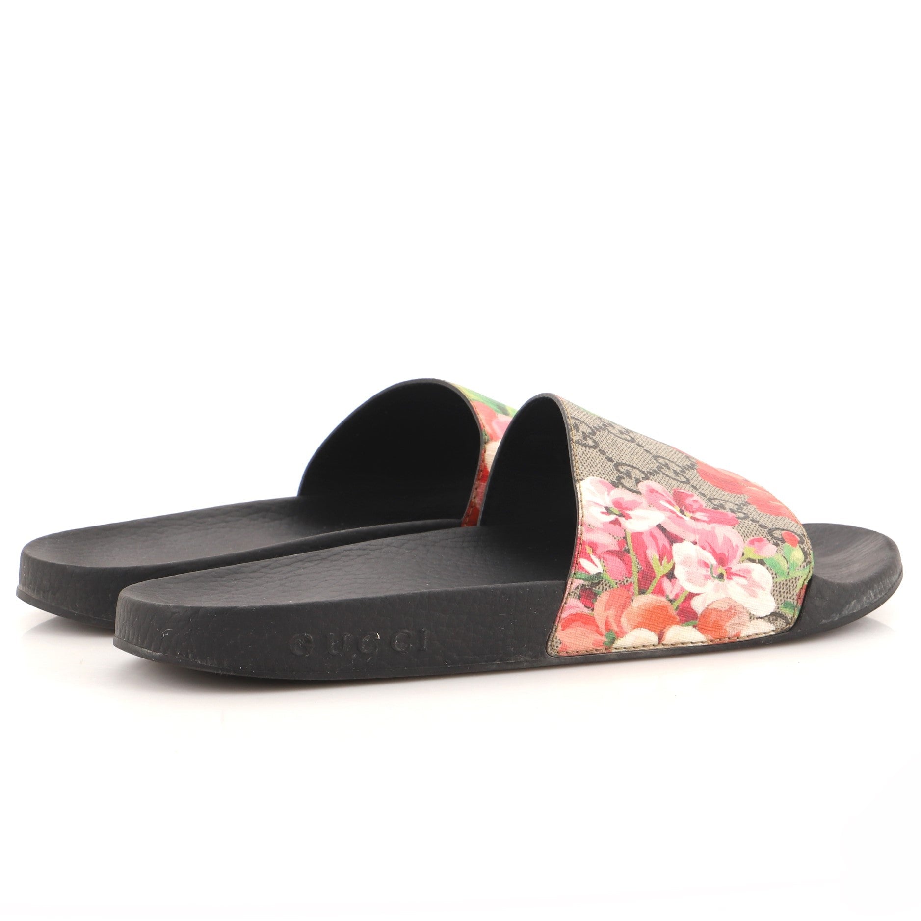 Slide Sandals Printed GG Coated Canvas