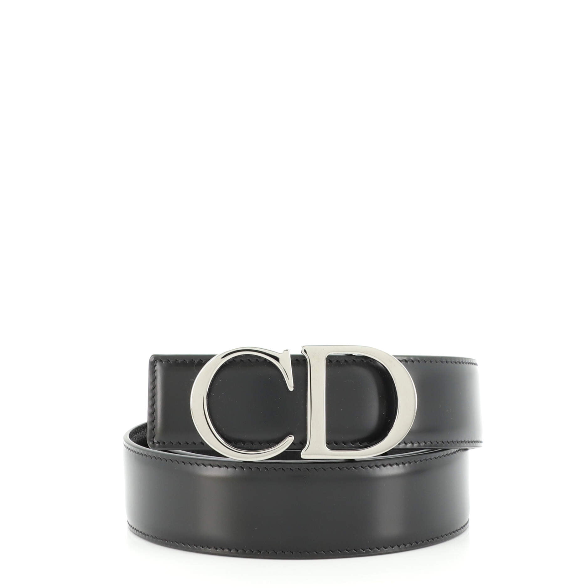 CD Buckle Belt Leather Wide 100