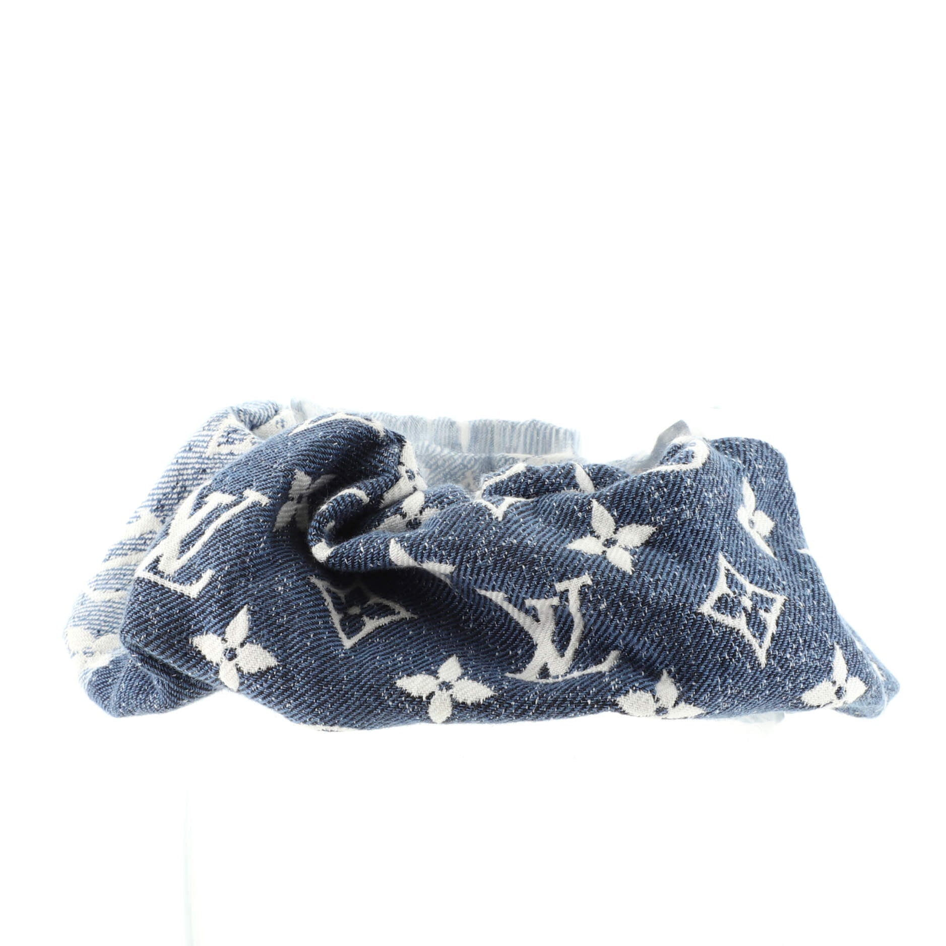 Scrunchy Monogram Denim