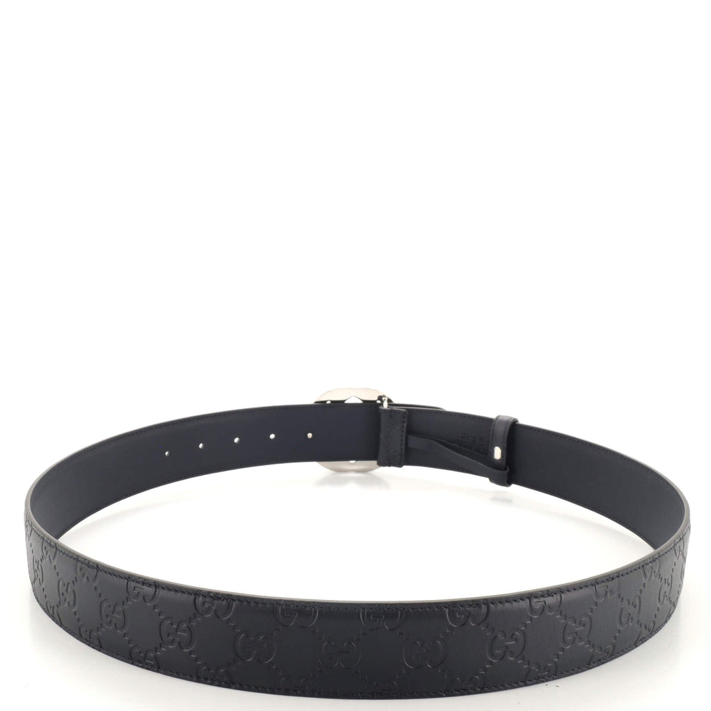 Interlocking G Belt Guccissima Leather Wide 95