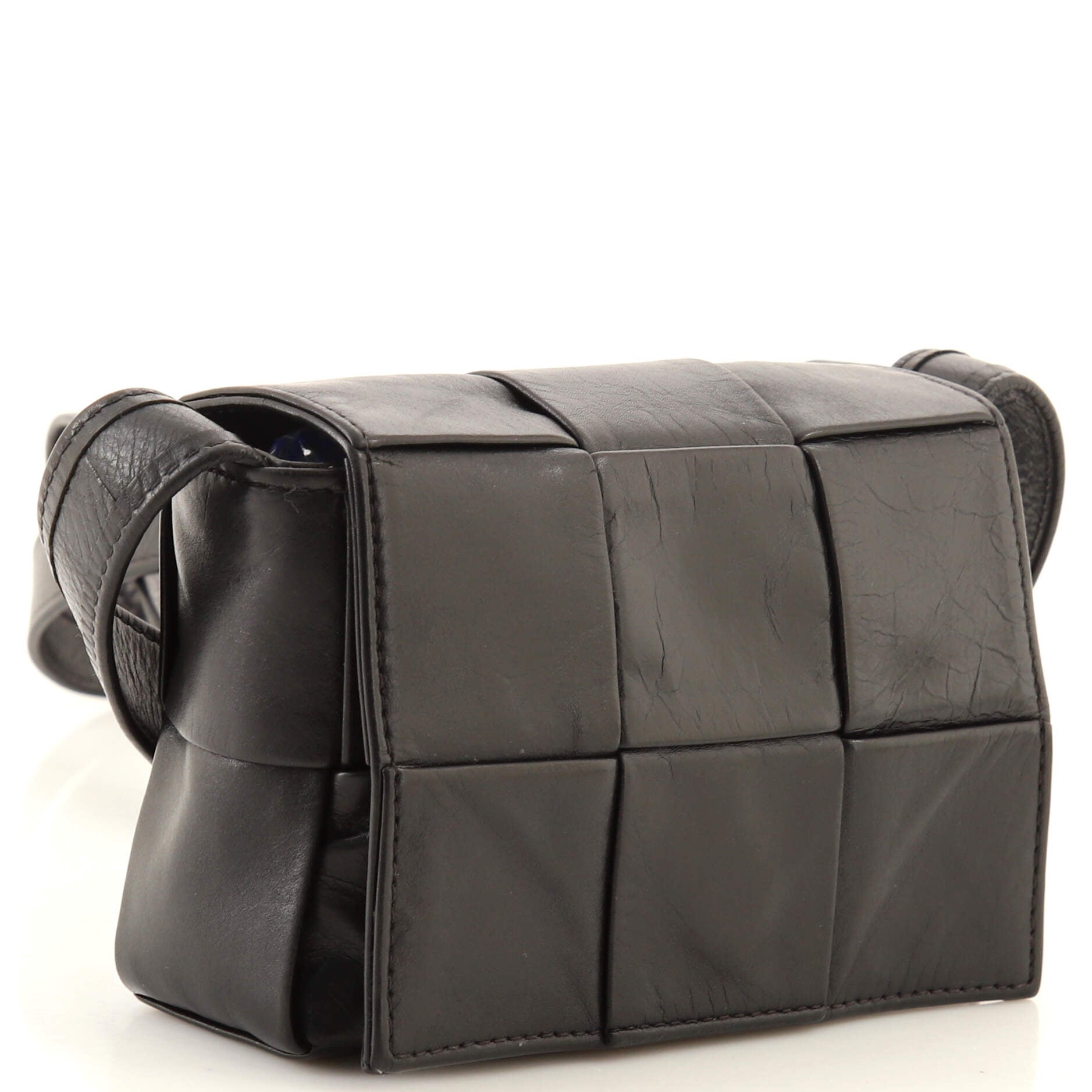 Cassette Crossbody Bag Maxi Intrecciato Leather Extra Mini