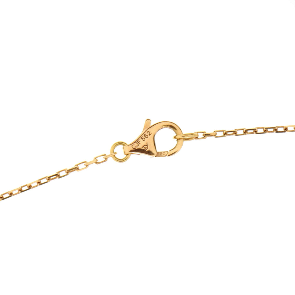 Trinity Heart Pendant Necklace 18K Tricolor Gold
