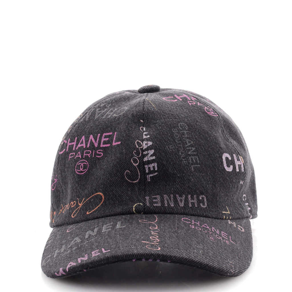 Denim Mood Baseball Cap Logo Printed Denim