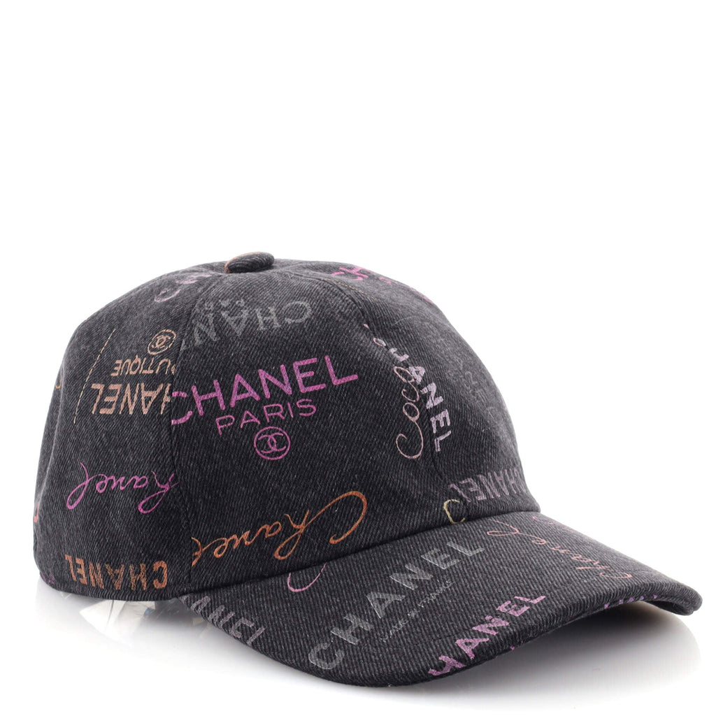 Denim Mood Baseball Cap Logo Printed Denim
