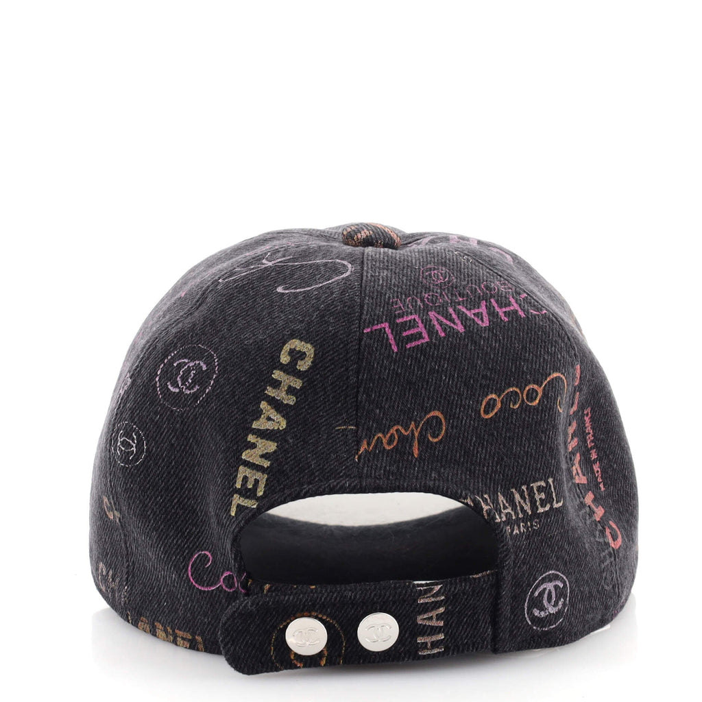 Denim Mood Baseball Cap Logo Printed Denim