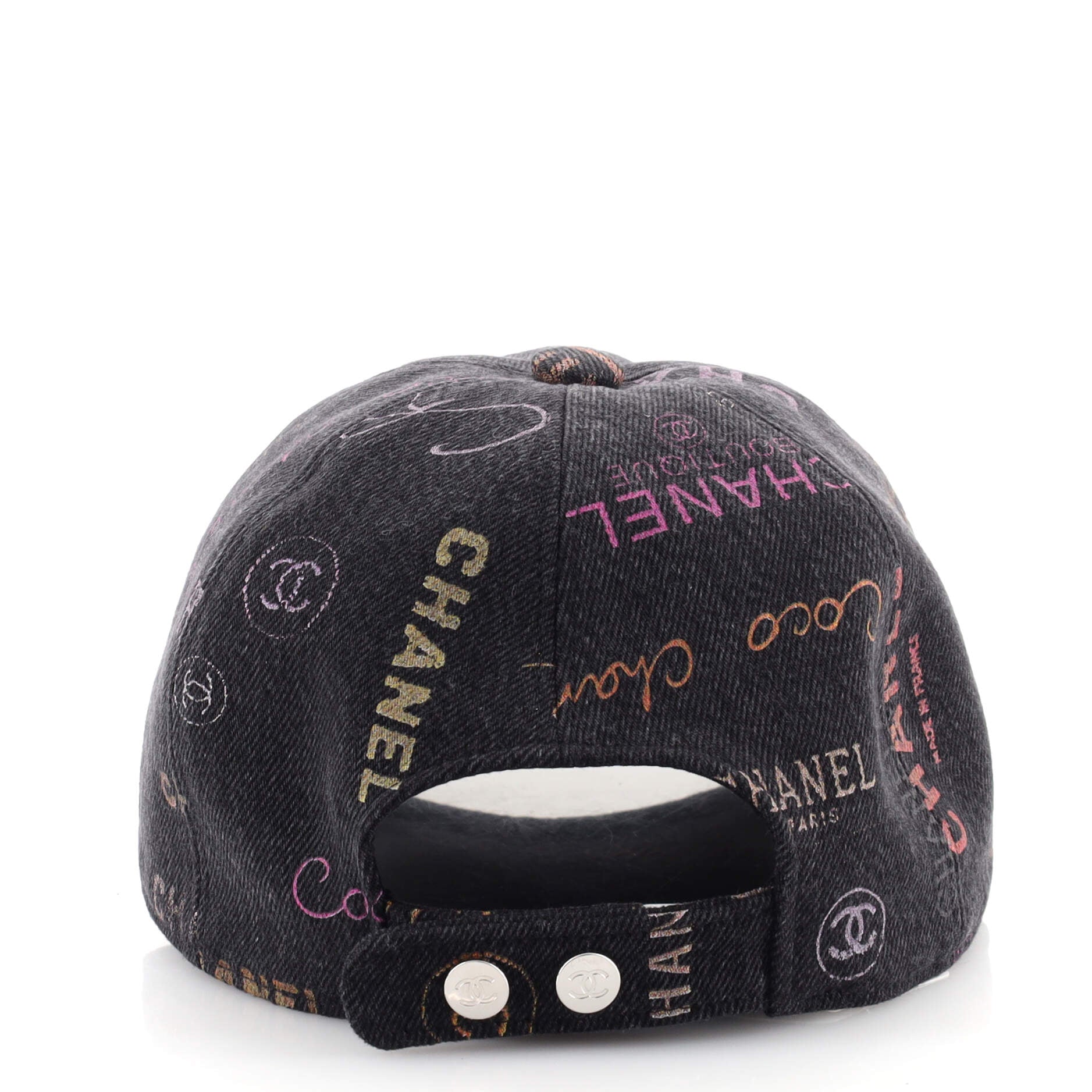 Denim Mood Baseball Cap Logo Printed Denim