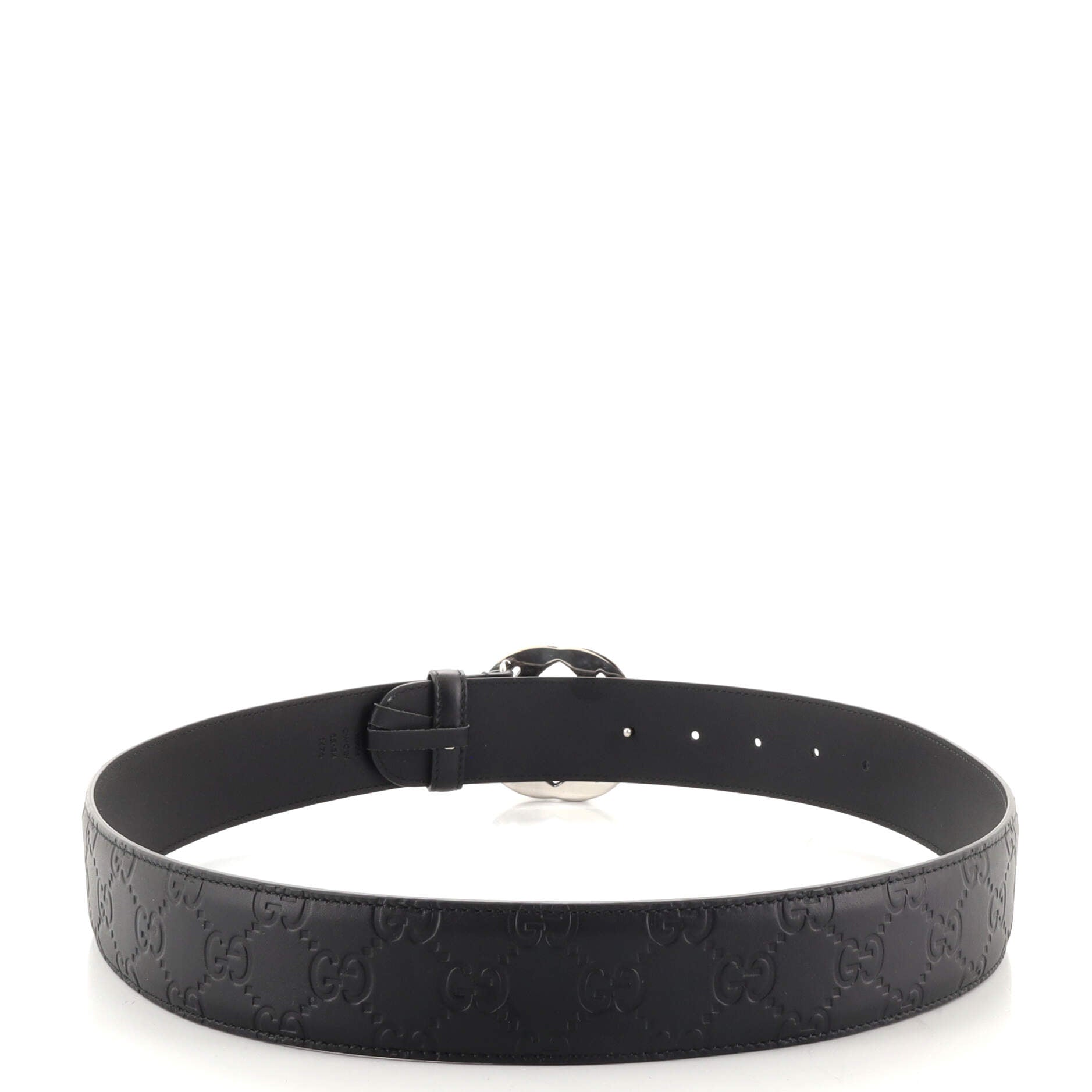Interlocking G Belt Guccissima Leather Wide 85