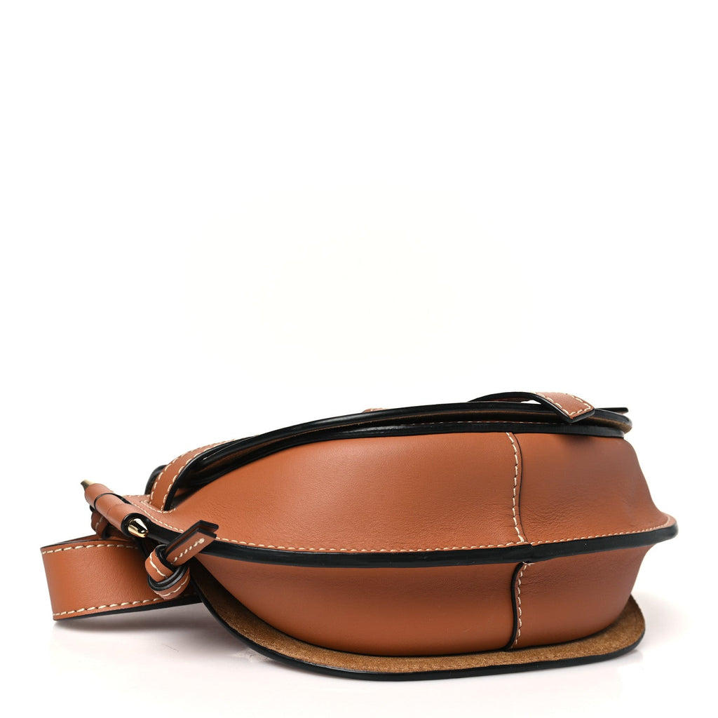 Calfskin Mini Gate Crossbody Bag  Rust