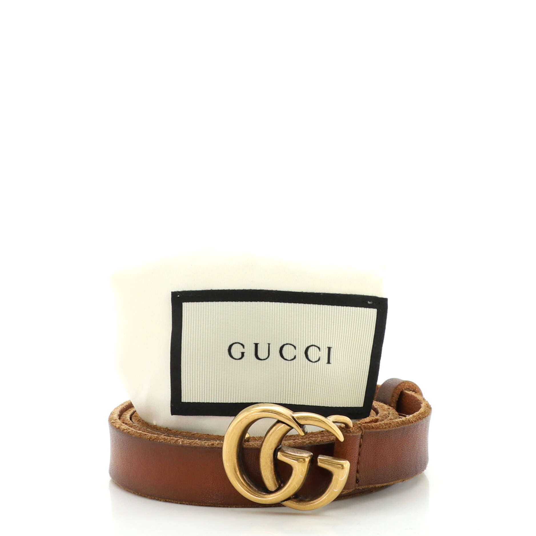 GG Marmont Belt Leather Thin 85
