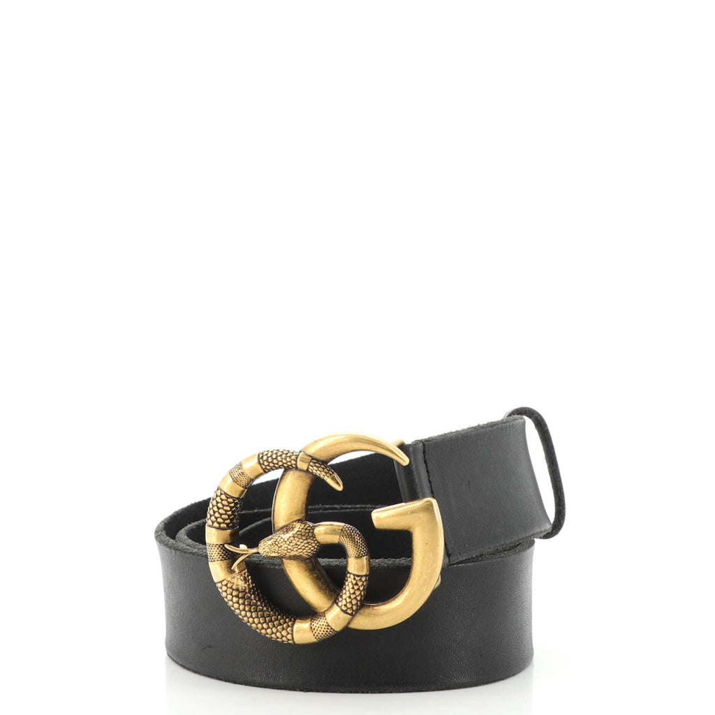 Snake Marmont Belt Leather Wide 80