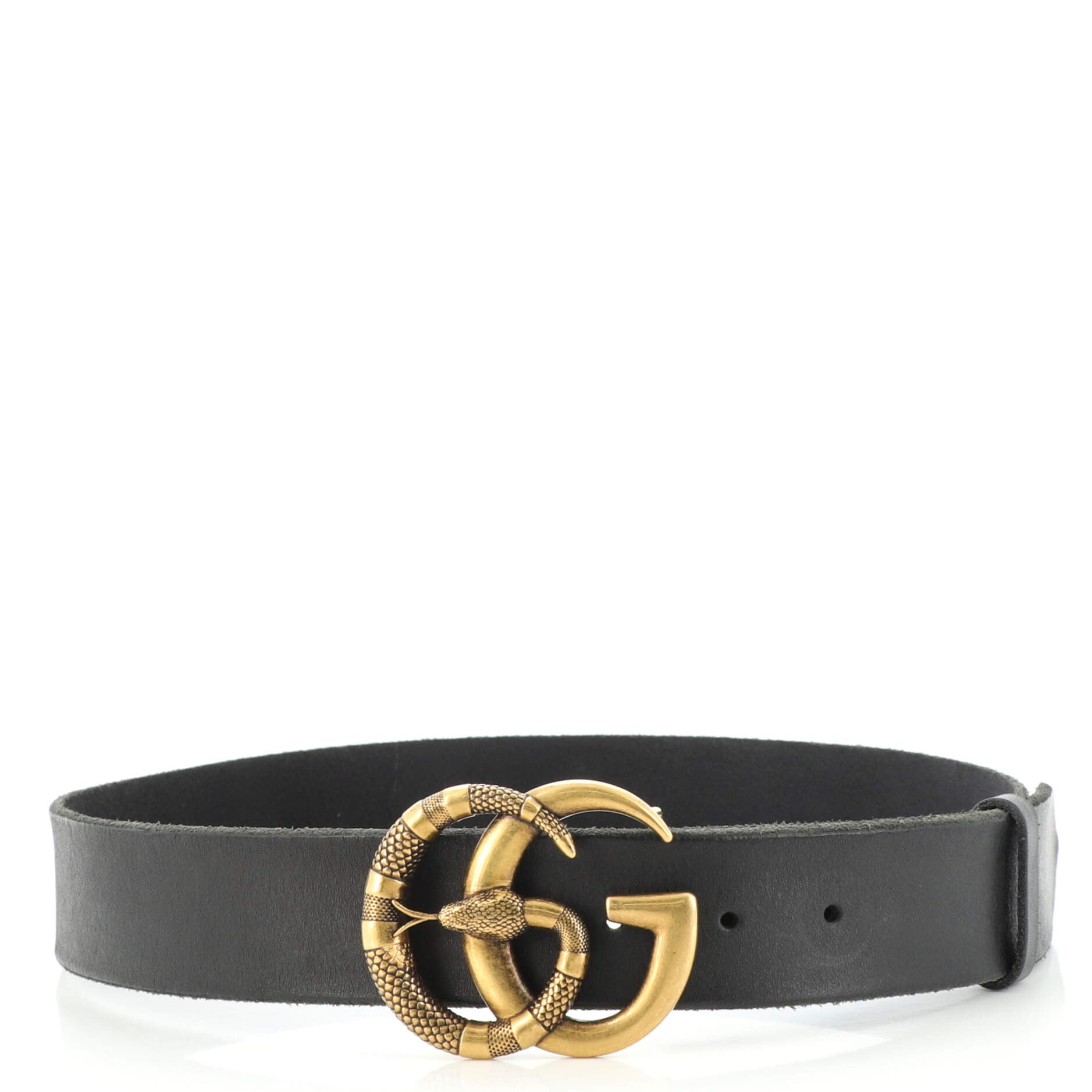 Snake Marmont Belt Leather Wide 80