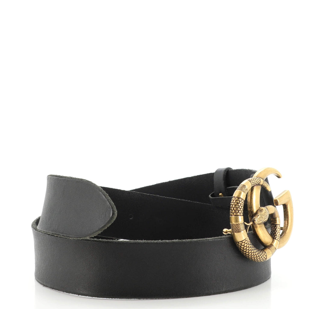 Snake Marmont Belt Leather Wide 80