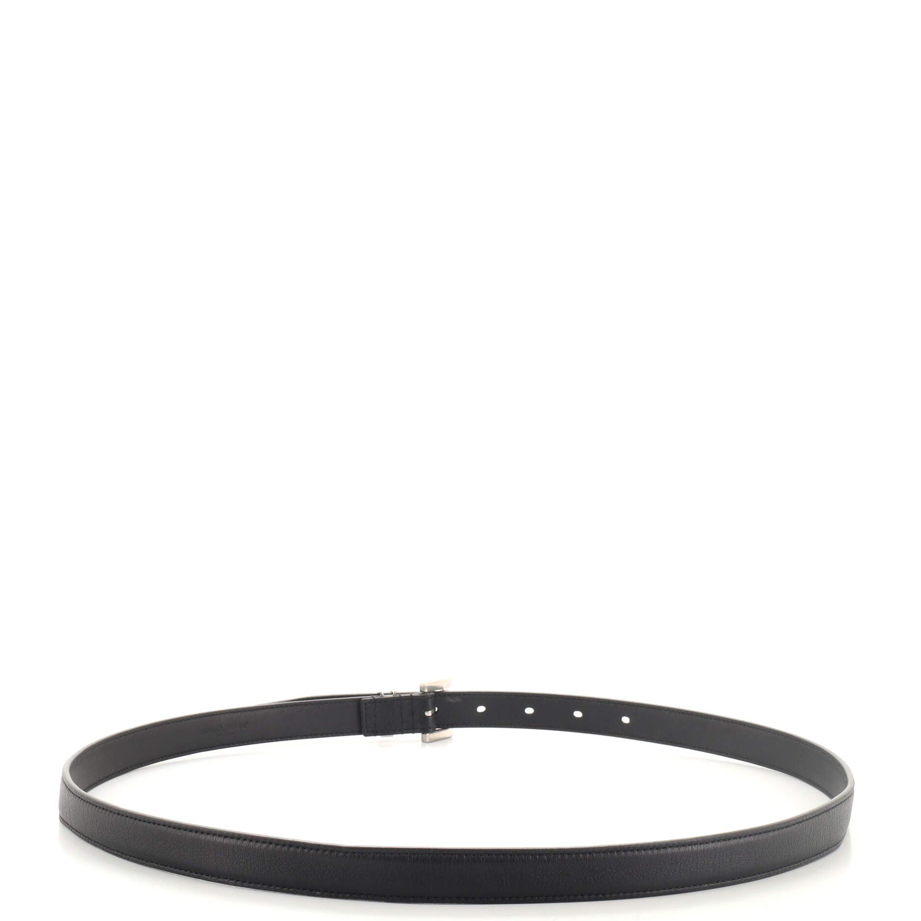 Classic Monogram Square Buckle Belt Leather Thin 95