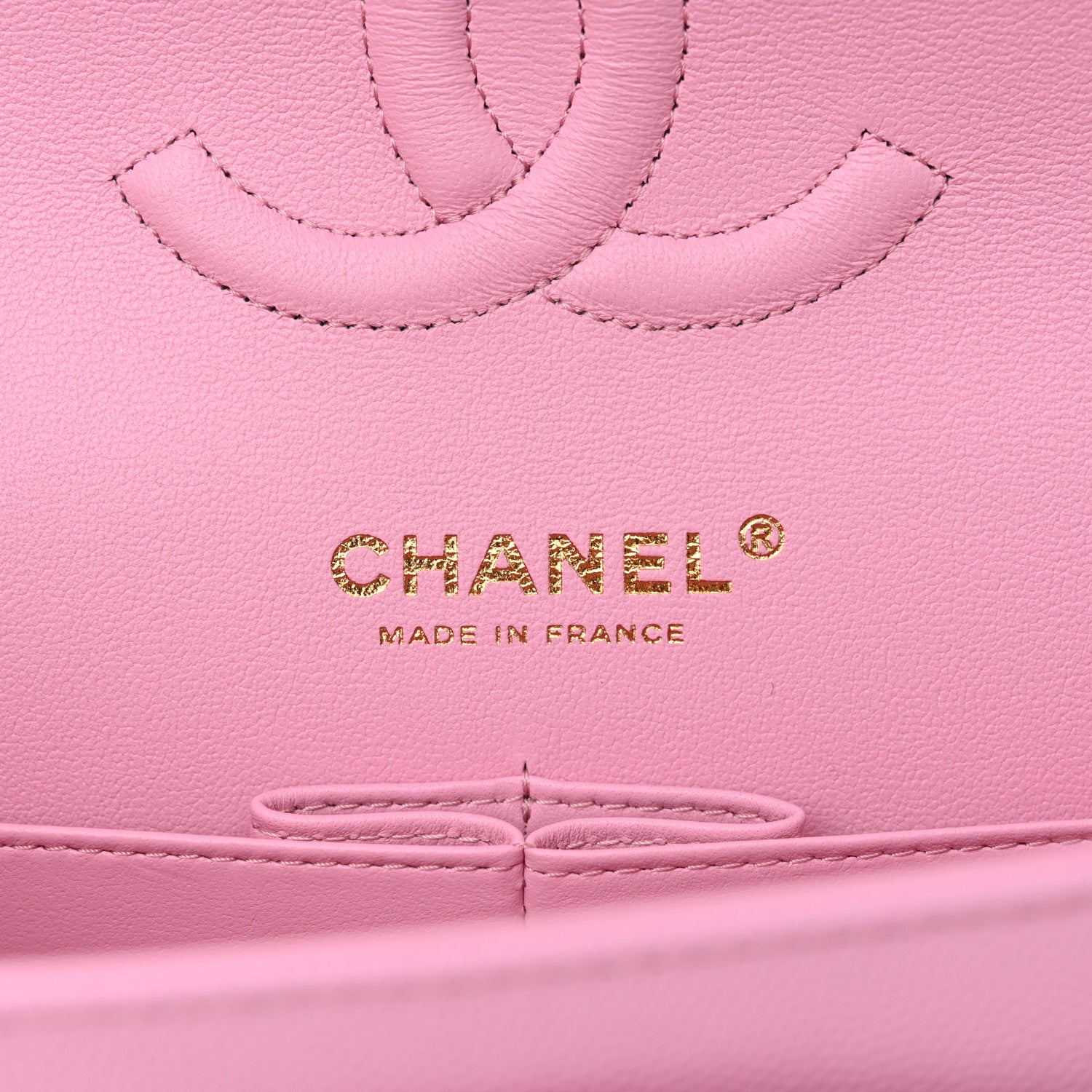 Caviar Quilted Medium Double Flap Lilac