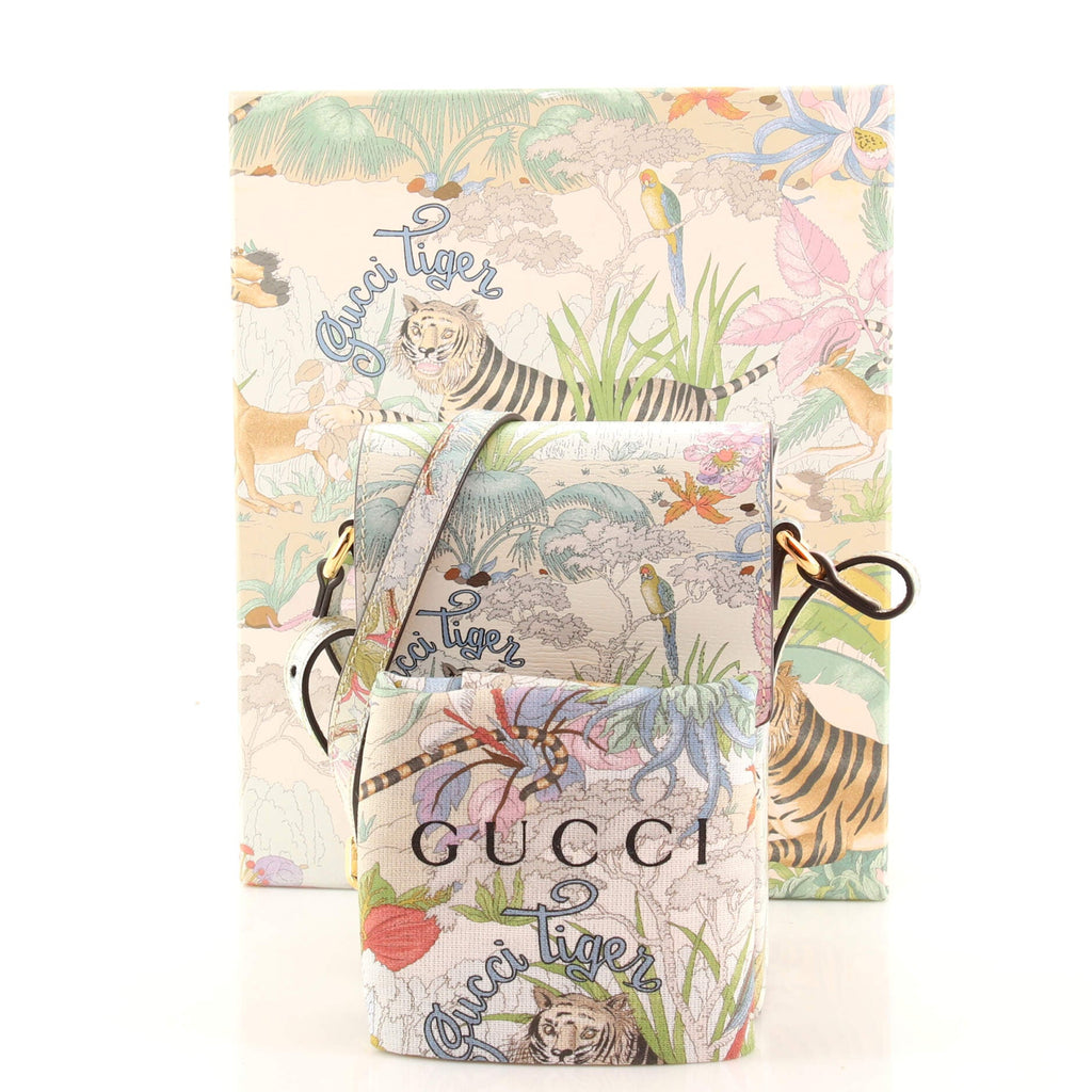 Horsebit 1955 Crossbody Bag Tiger Printed Leather Mini