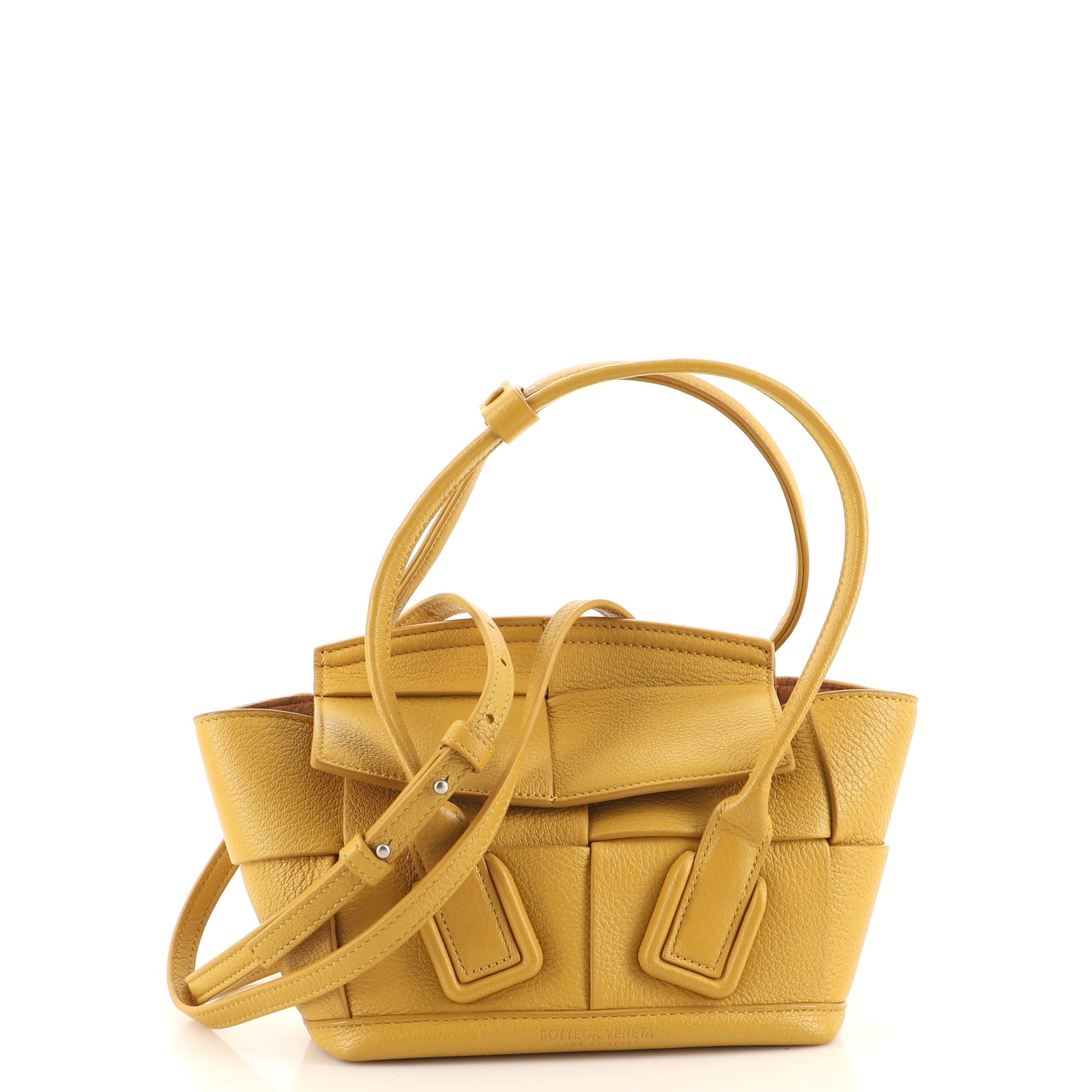 Arco Bag Maxi Intrecciato Leather Mini