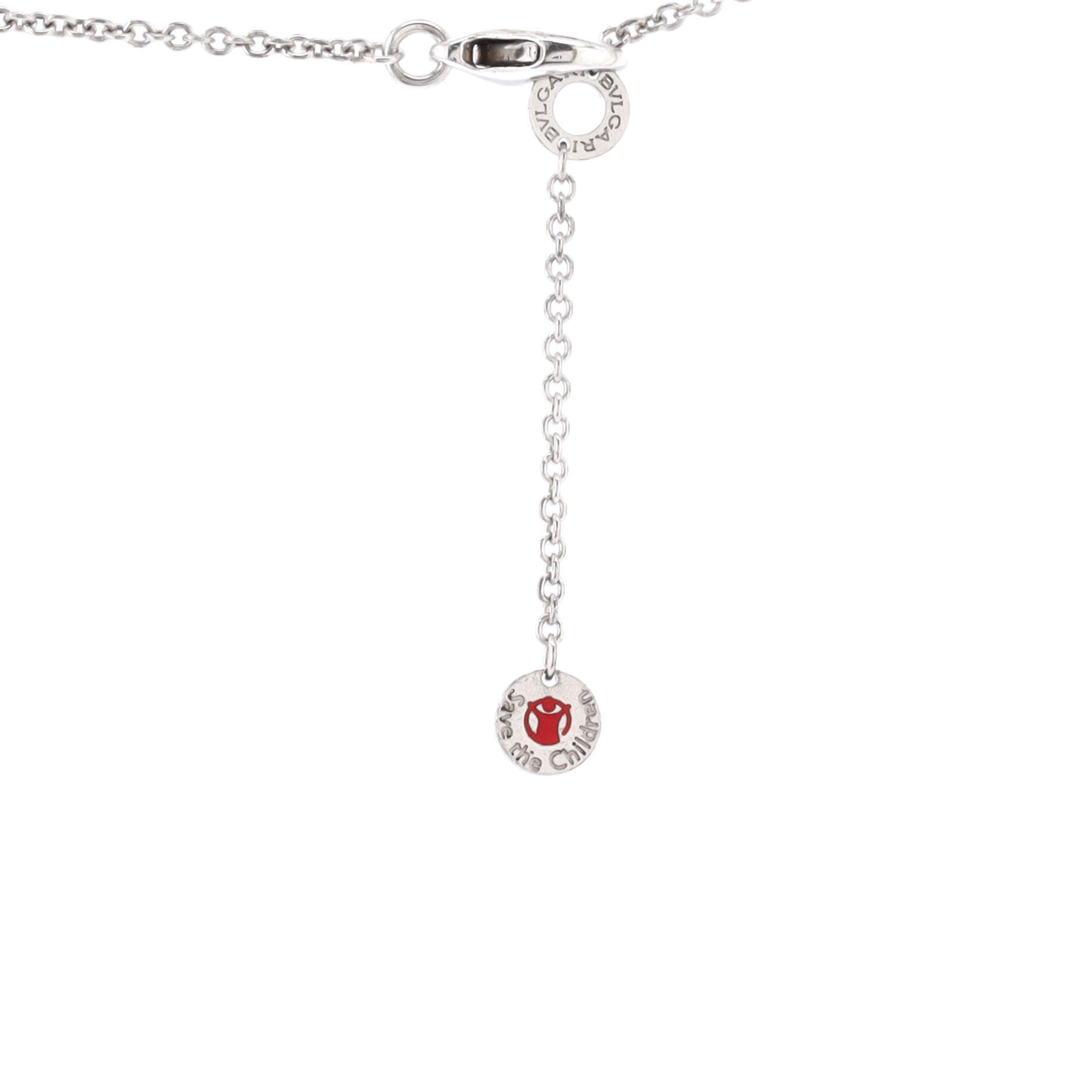 B.Zero1 Save the Children Pendant Necklace Sterling Silver and Ceramic