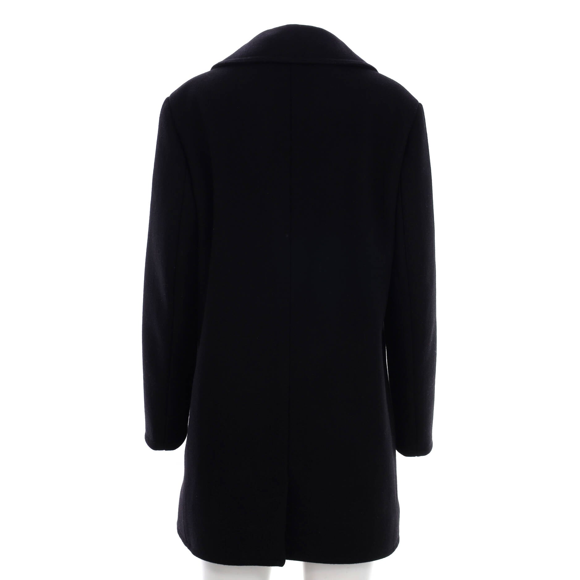 Women's Graphic Accent Double Breasted Coat Wool
