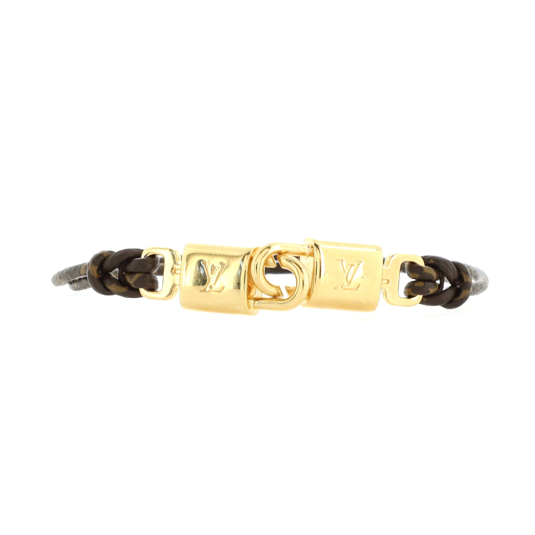 LV Twinlocks Bracelet Monogram Canvas with Metal
