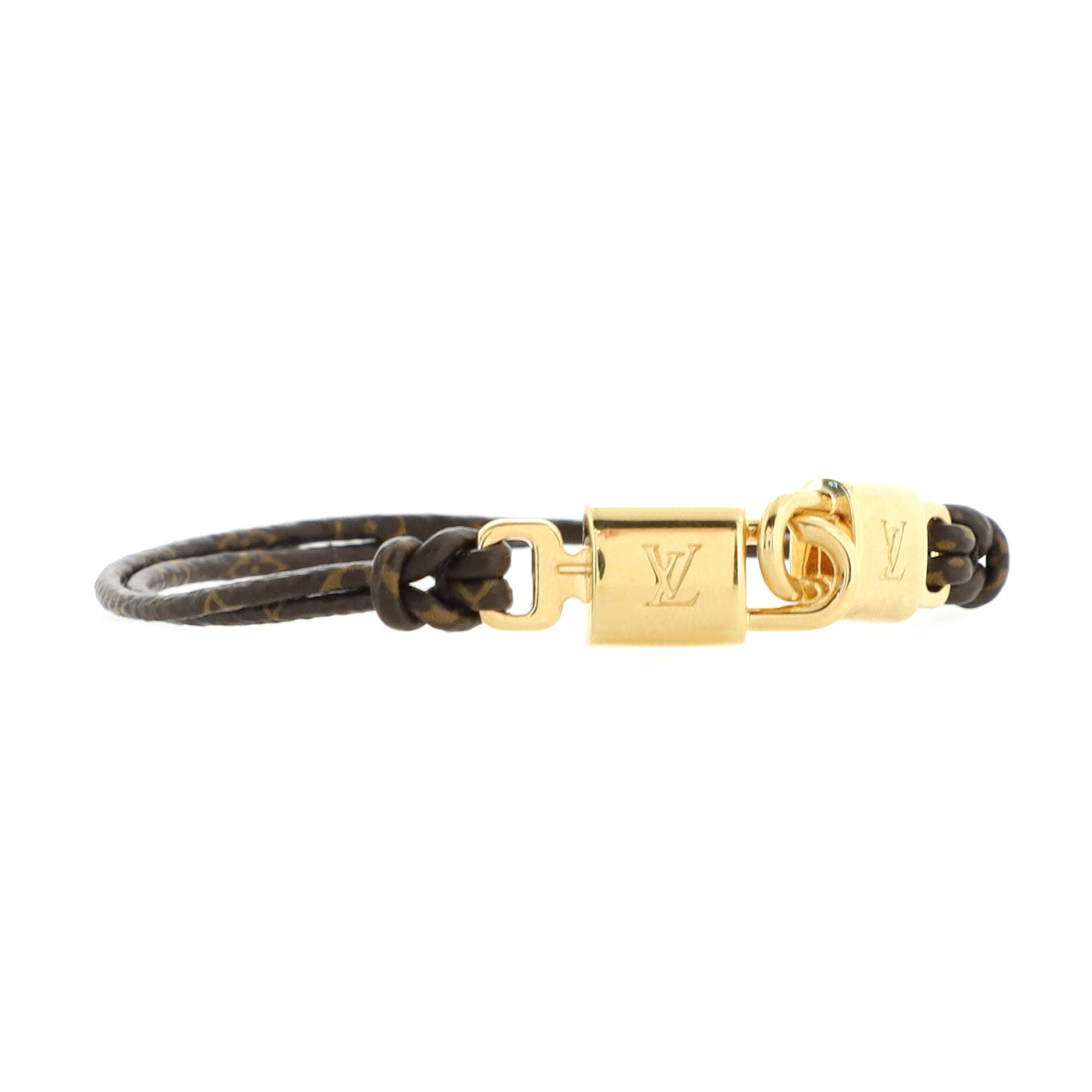LV Twinlocks Bracelet Monogram Canvas with Metal