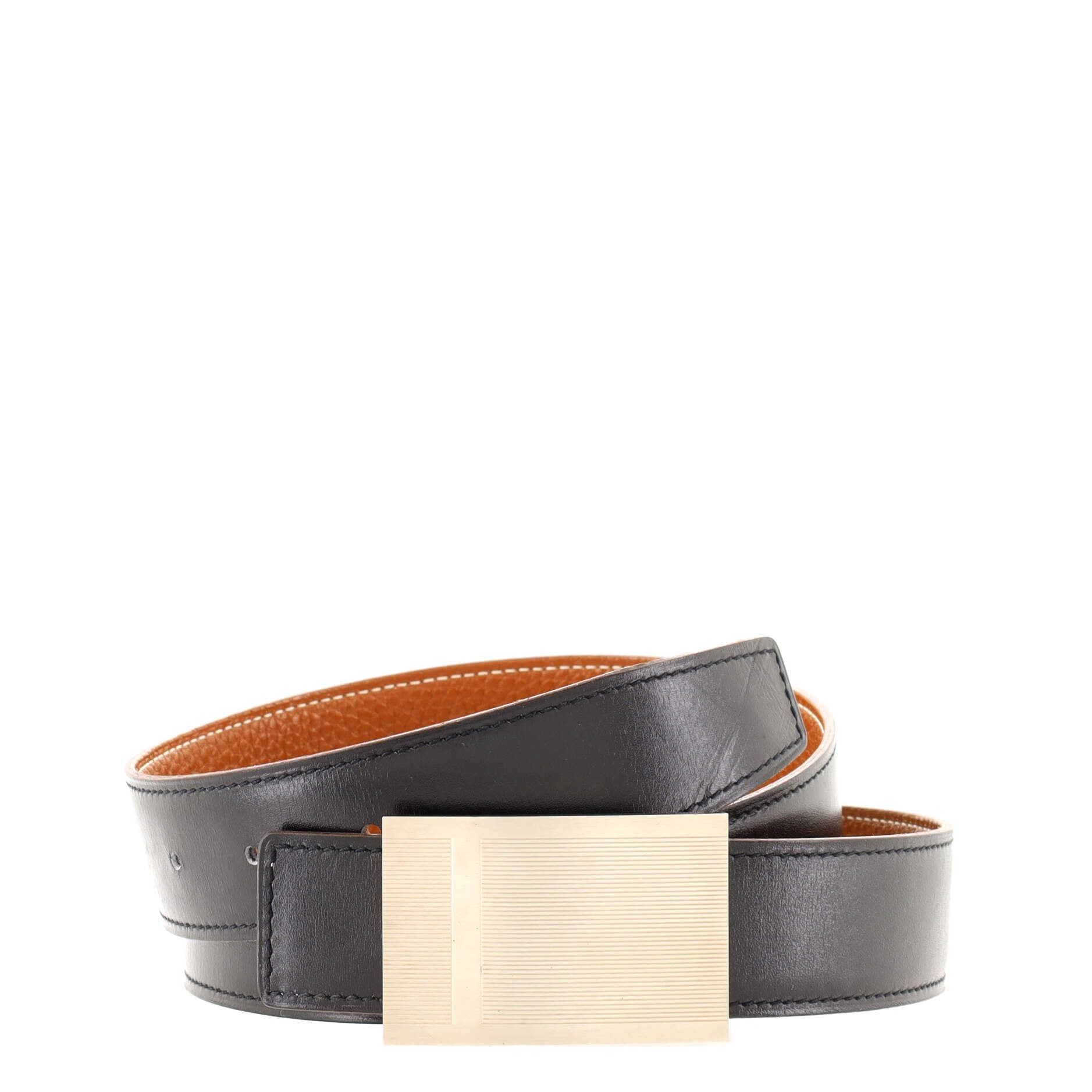 Horizontal H Reversible Belt Leather Medium 85