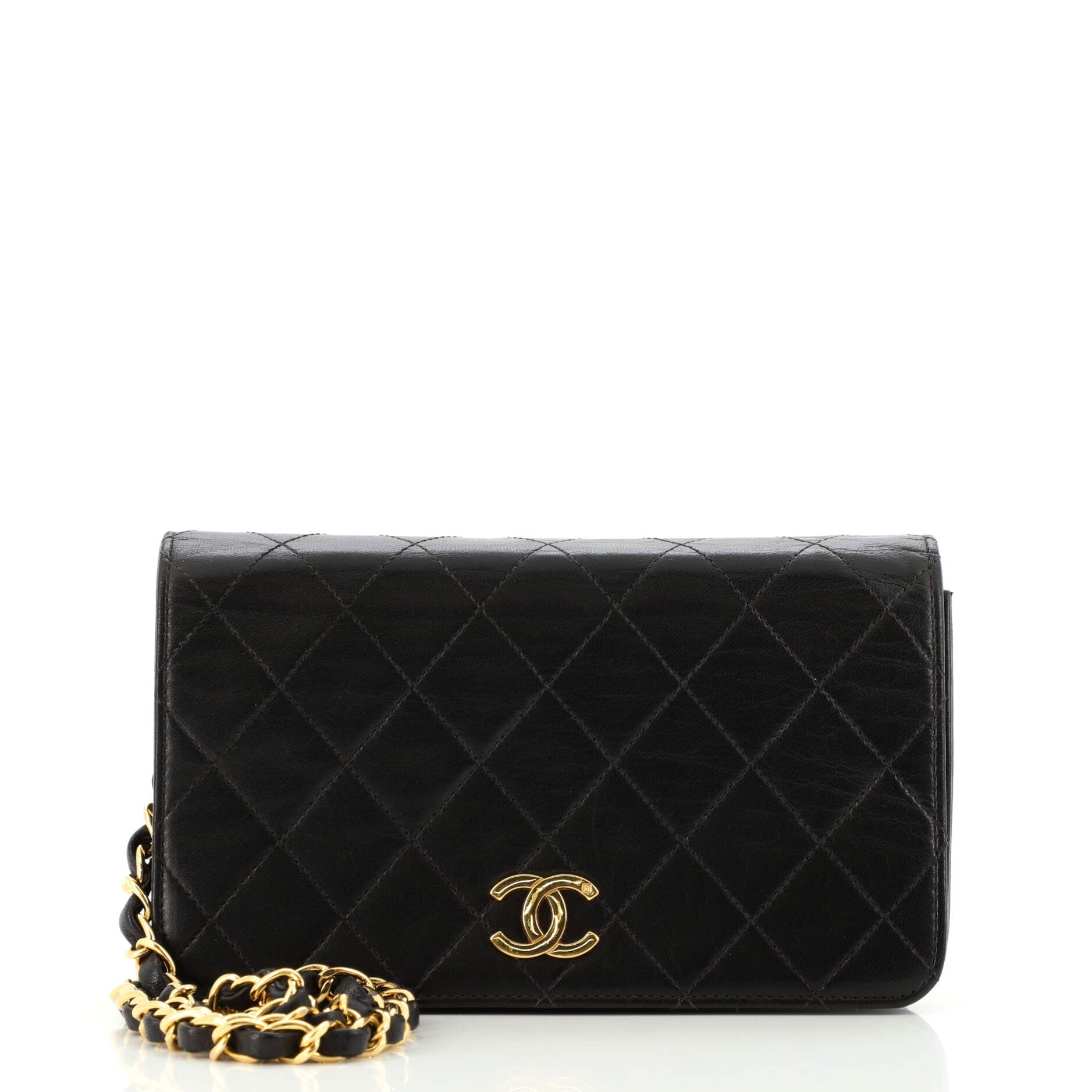 Vintage Full Flap Bag Quilted Lambskin Mini