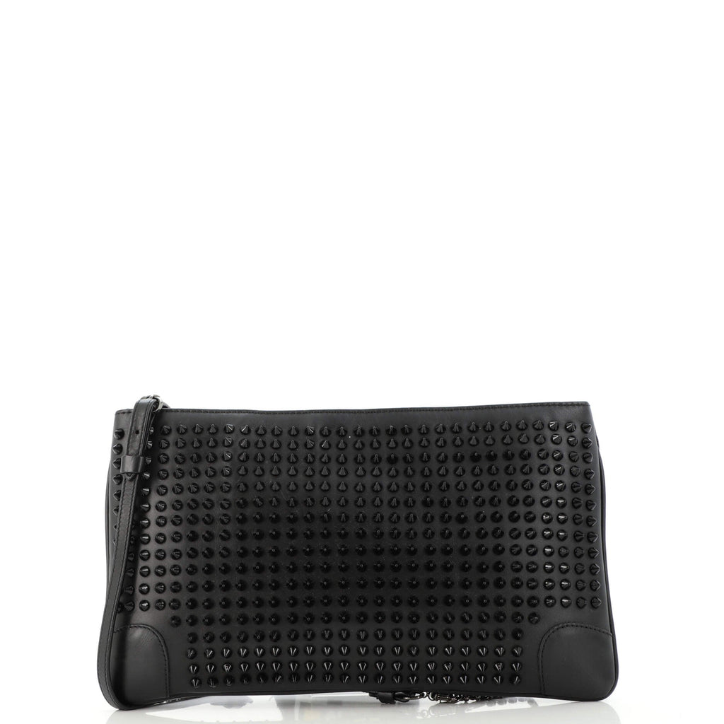 Loubiposh Clutch Spiked Leather