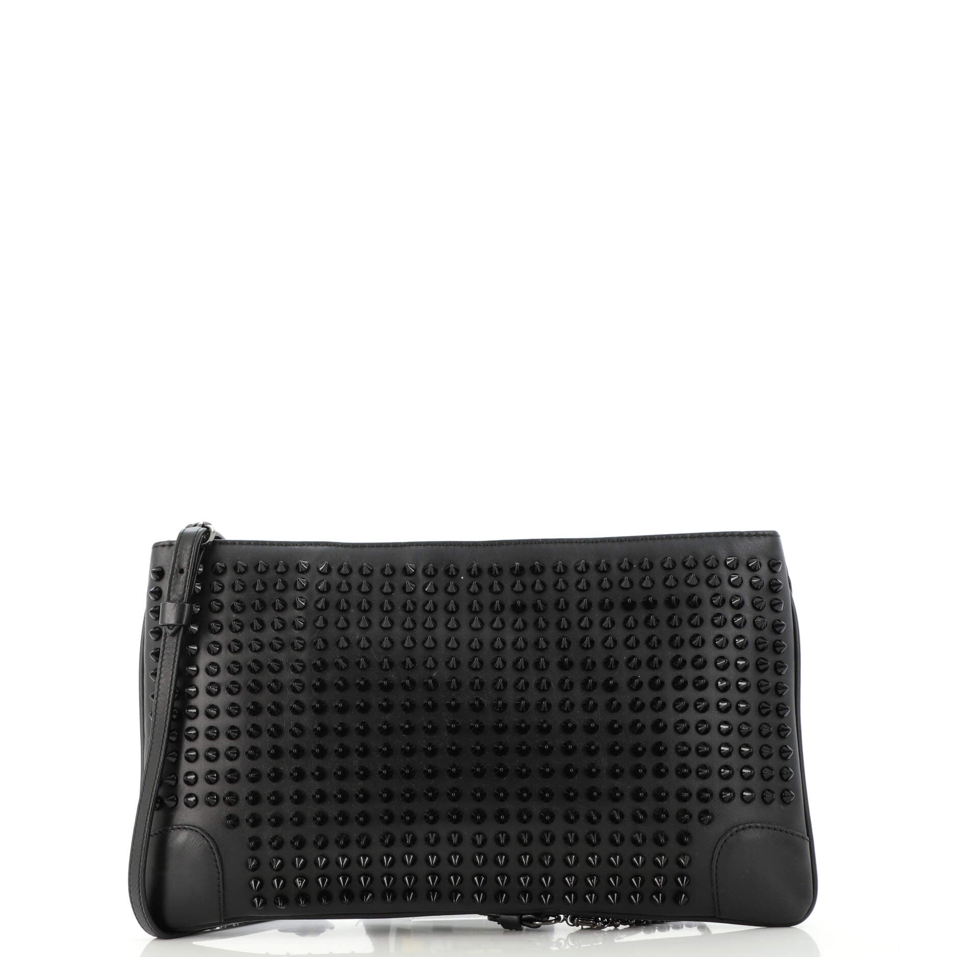 Loubiposh Clutch Spiked Leather