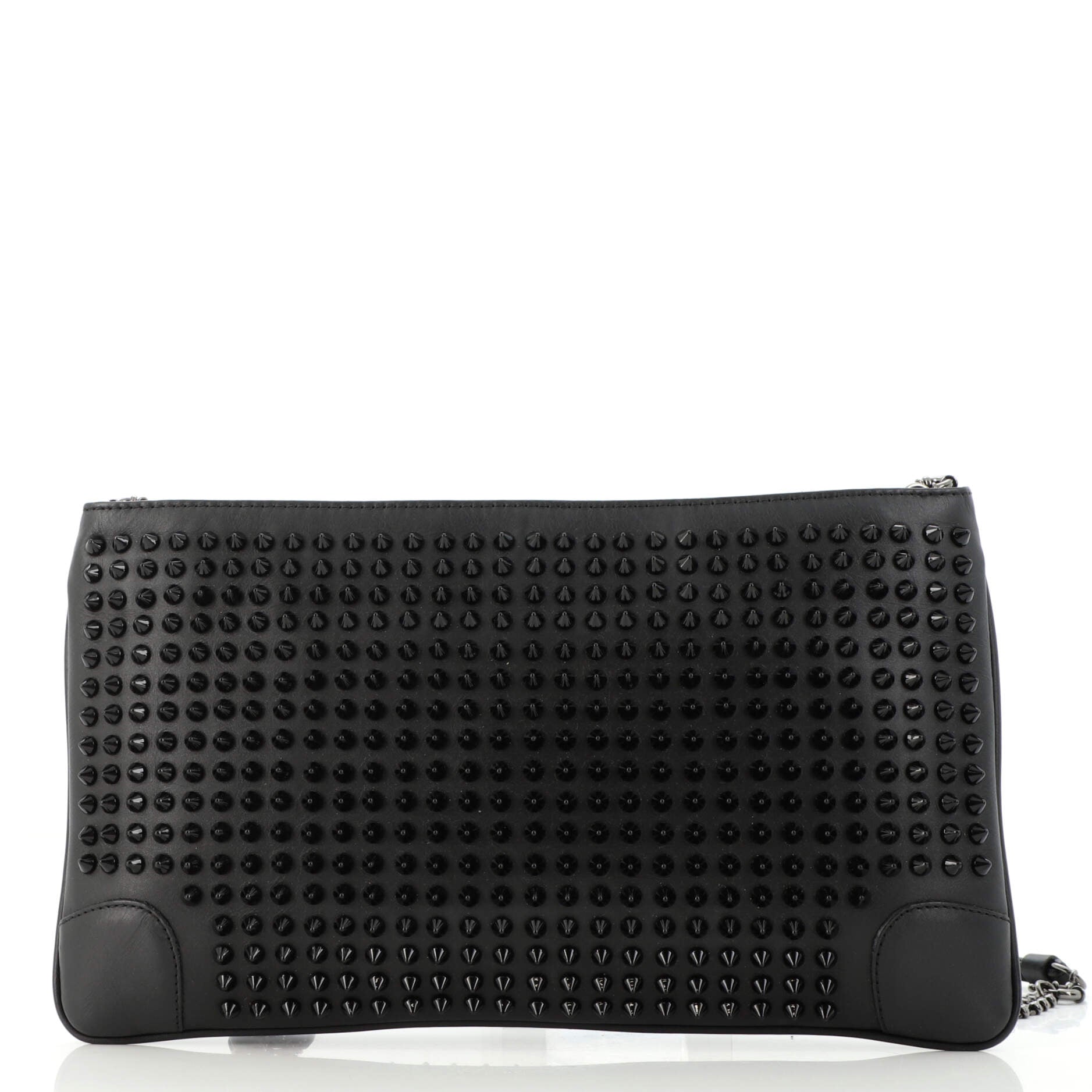 Loubiposh Clutch Spiked Leather